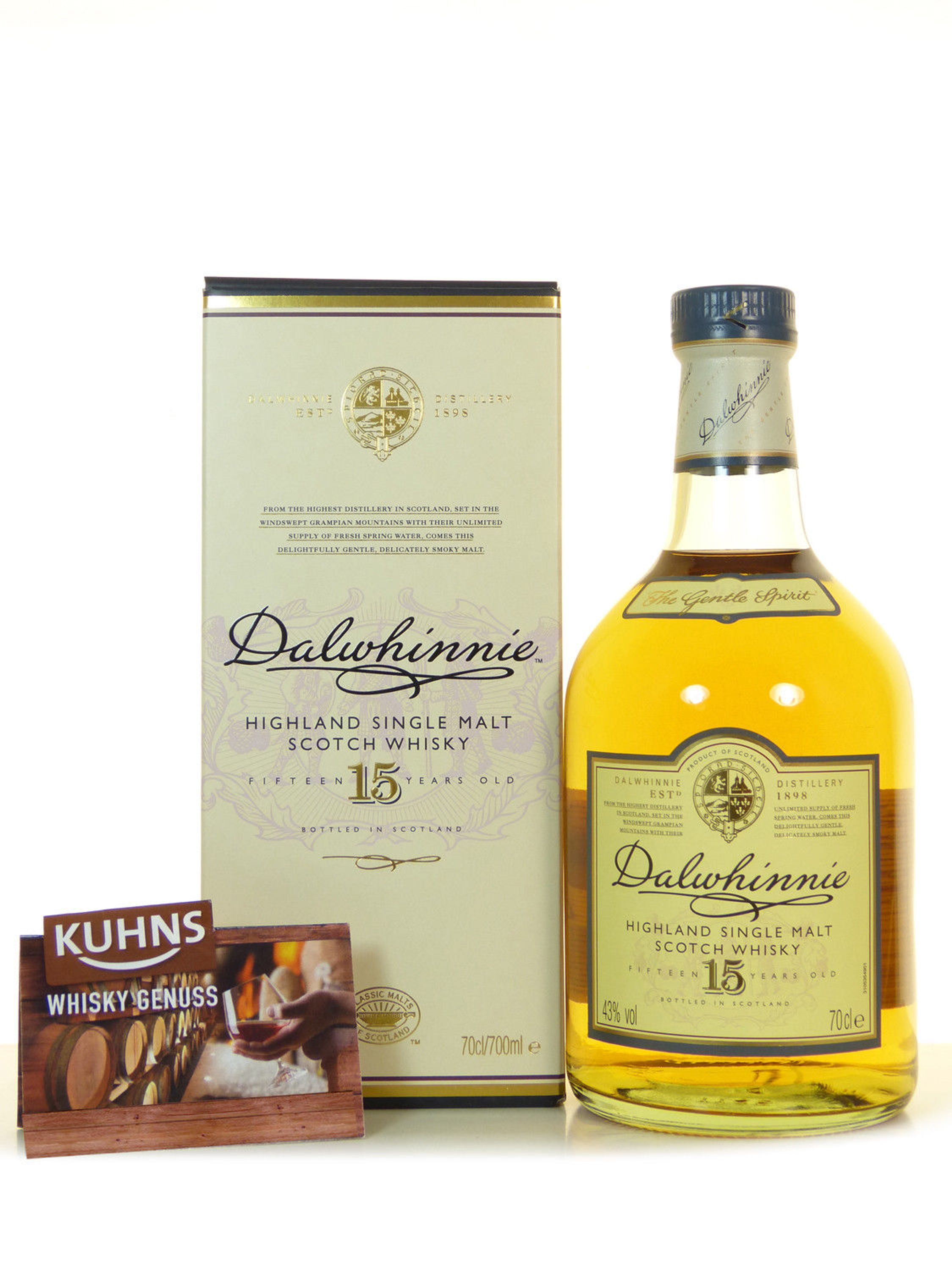 Dalwhinnie 15 Jahre 1,0l, alk. 43 tilavuus-%