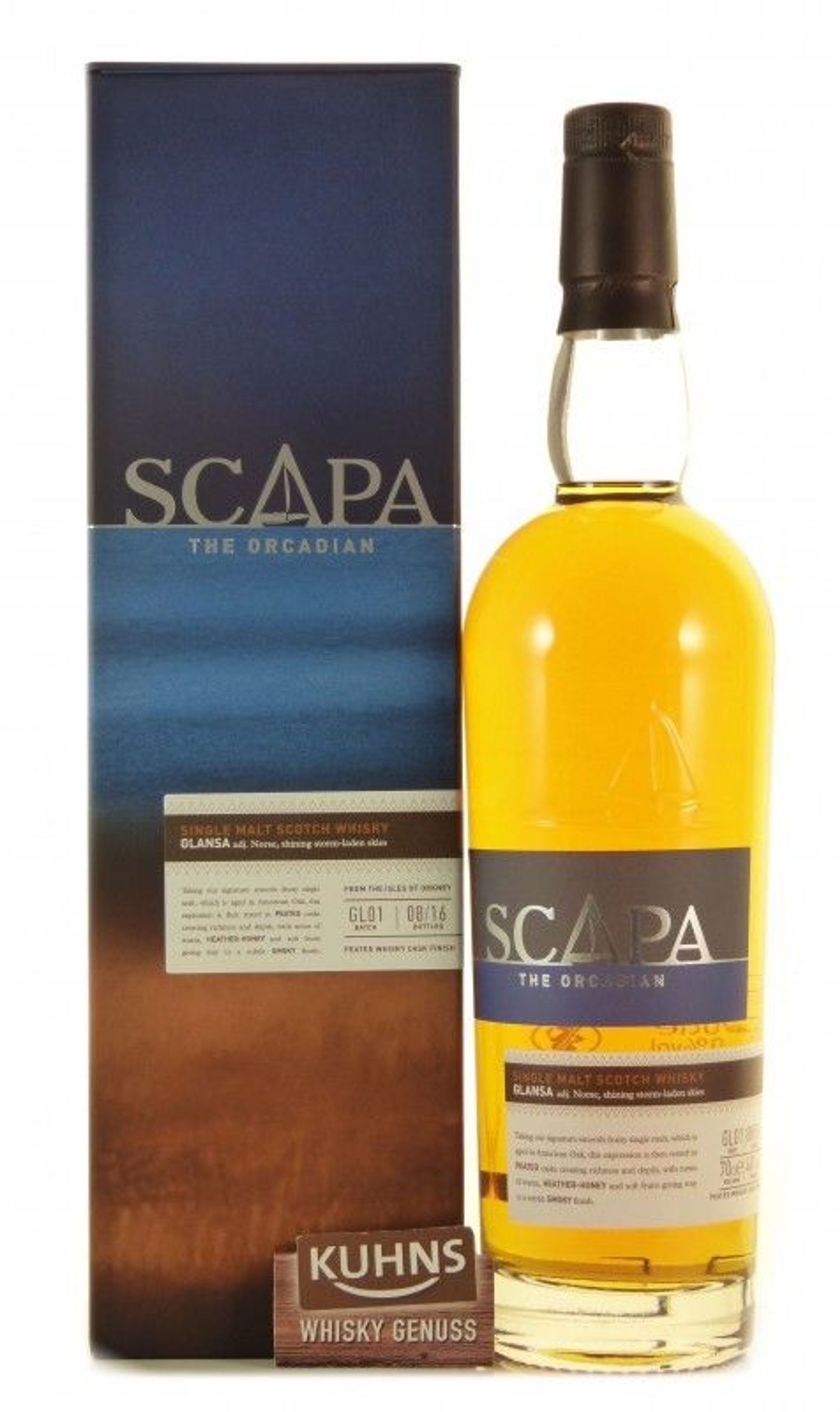 Scapa Glansa Single Malt Scotch Whisky 0,7l, alk. 40 tilavuus-%