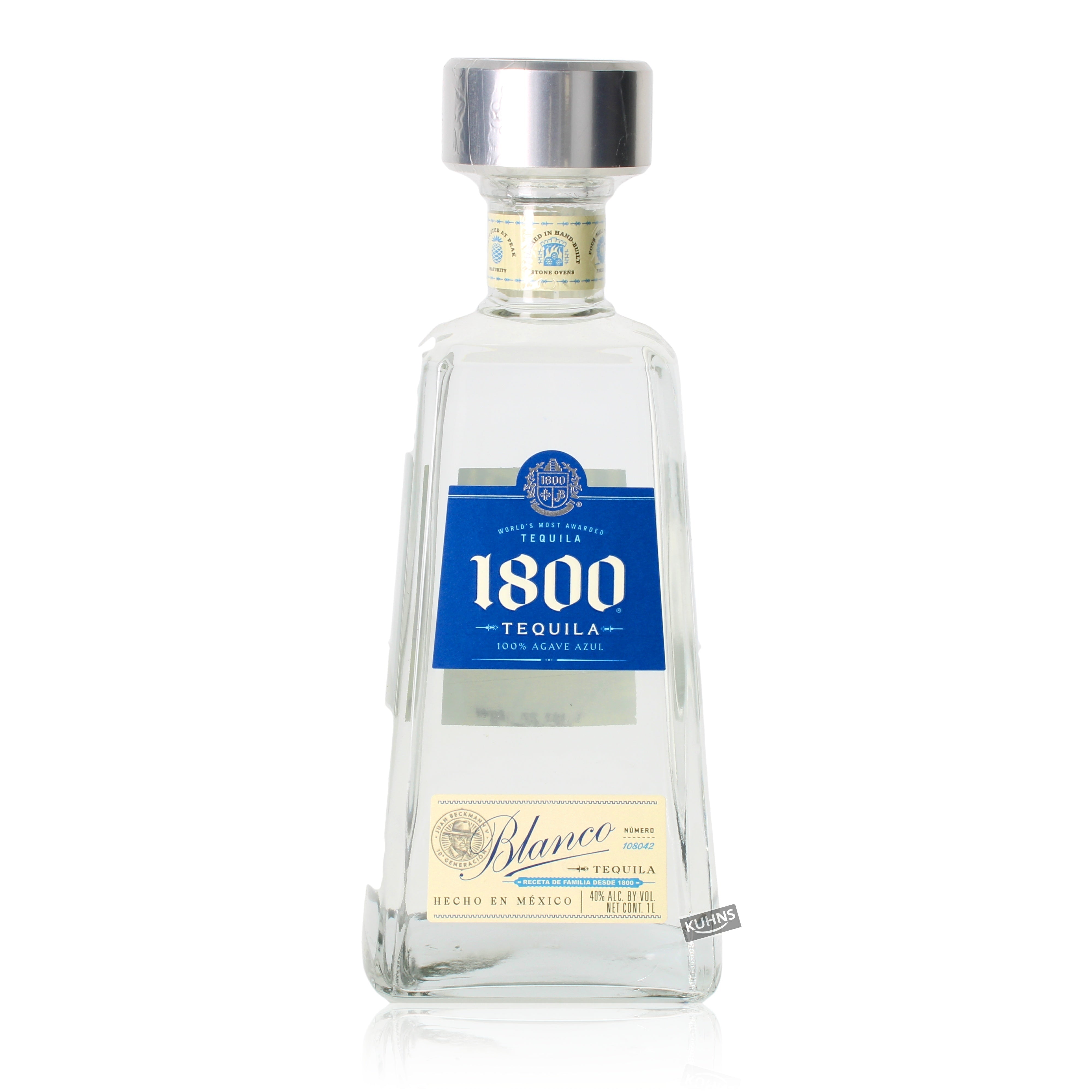 Tequila 1800 Blanco 1,0l, alk. 38 tilavuus-%