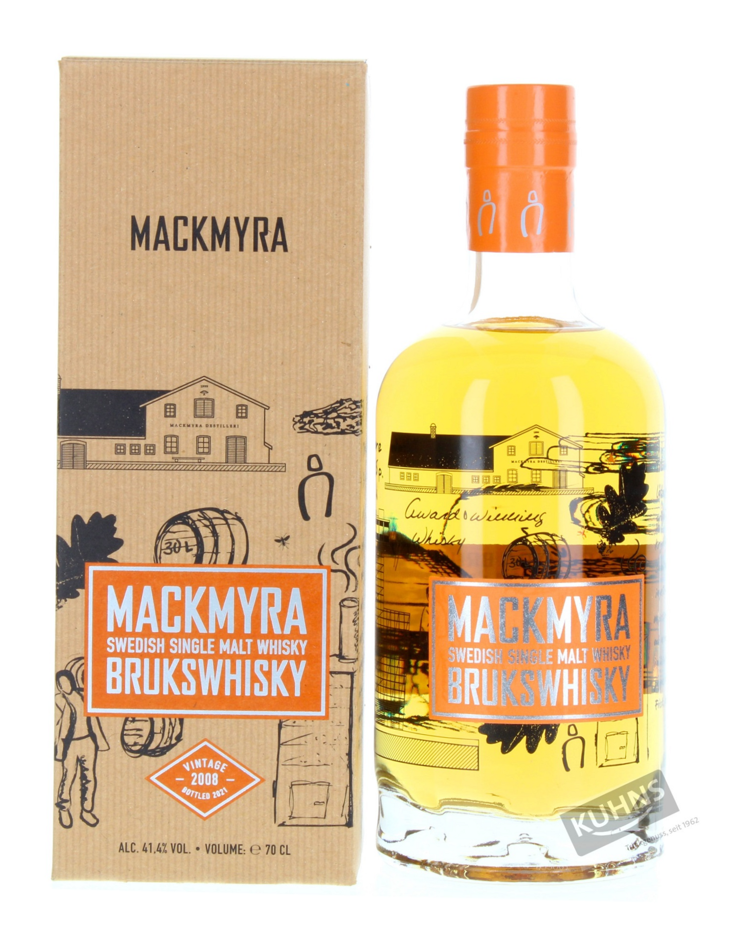 Mackmyra Brukswhisky Swedish Single Malt Whisky, 0,7l, alc. 41,4 Vol.-%