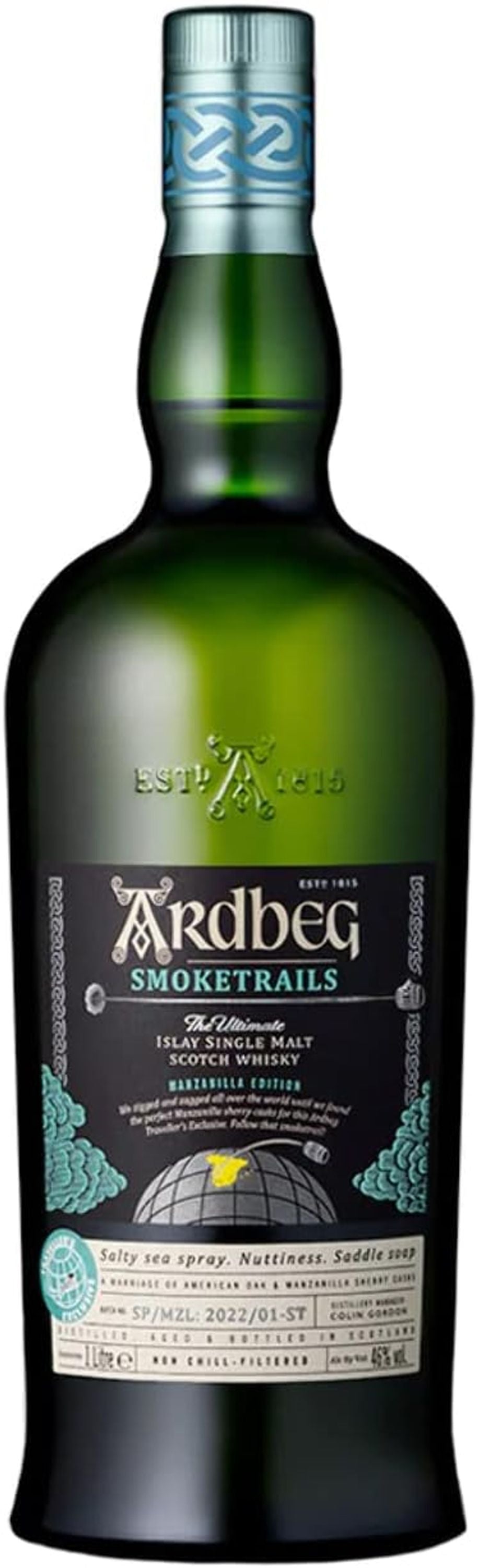 Ardbeg Smoketrails 1,0l, alk. 46 tilavuus-%