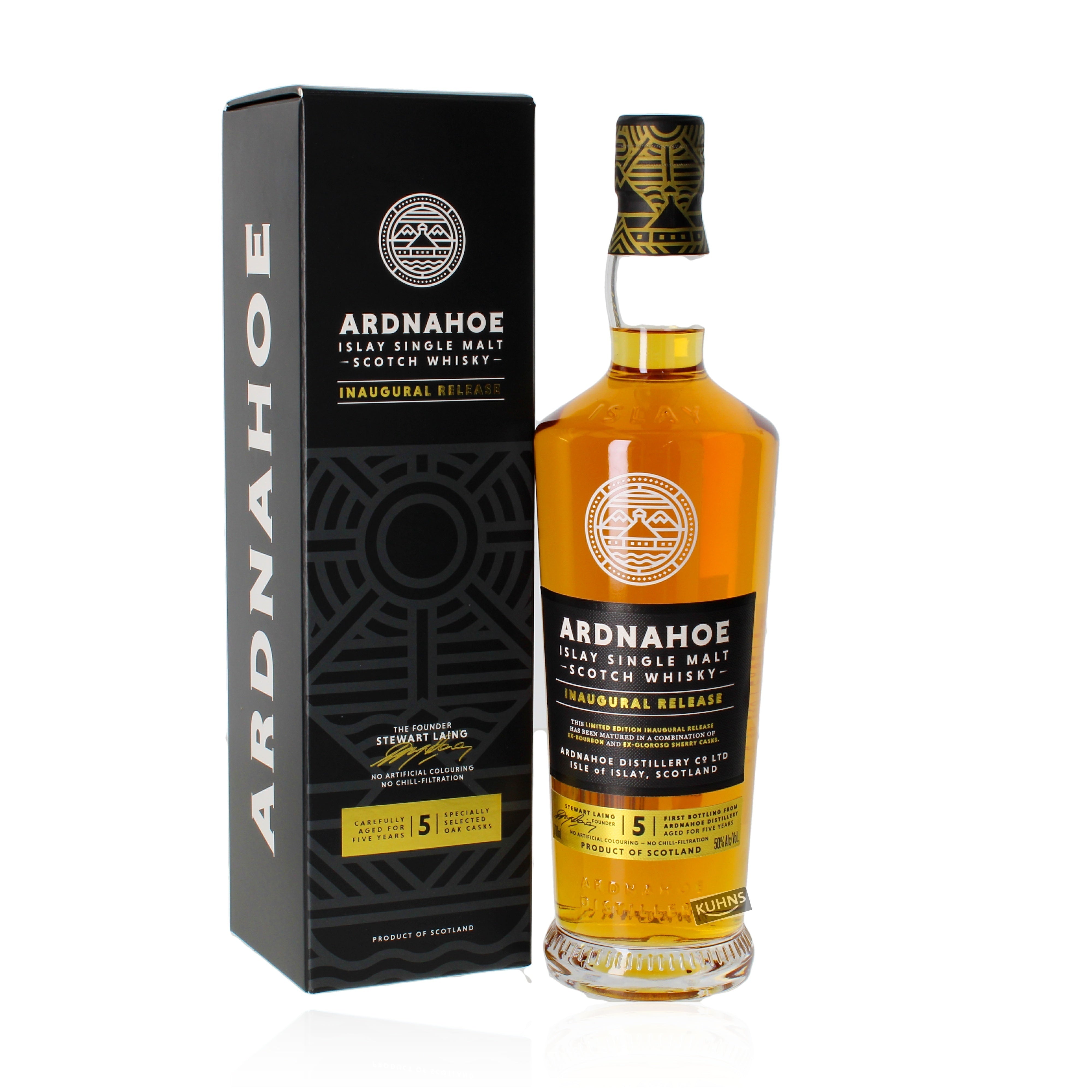 Ardnahoe 5 Jahre Inaugural Release 0,7l, alk. 50 tilavuus-%