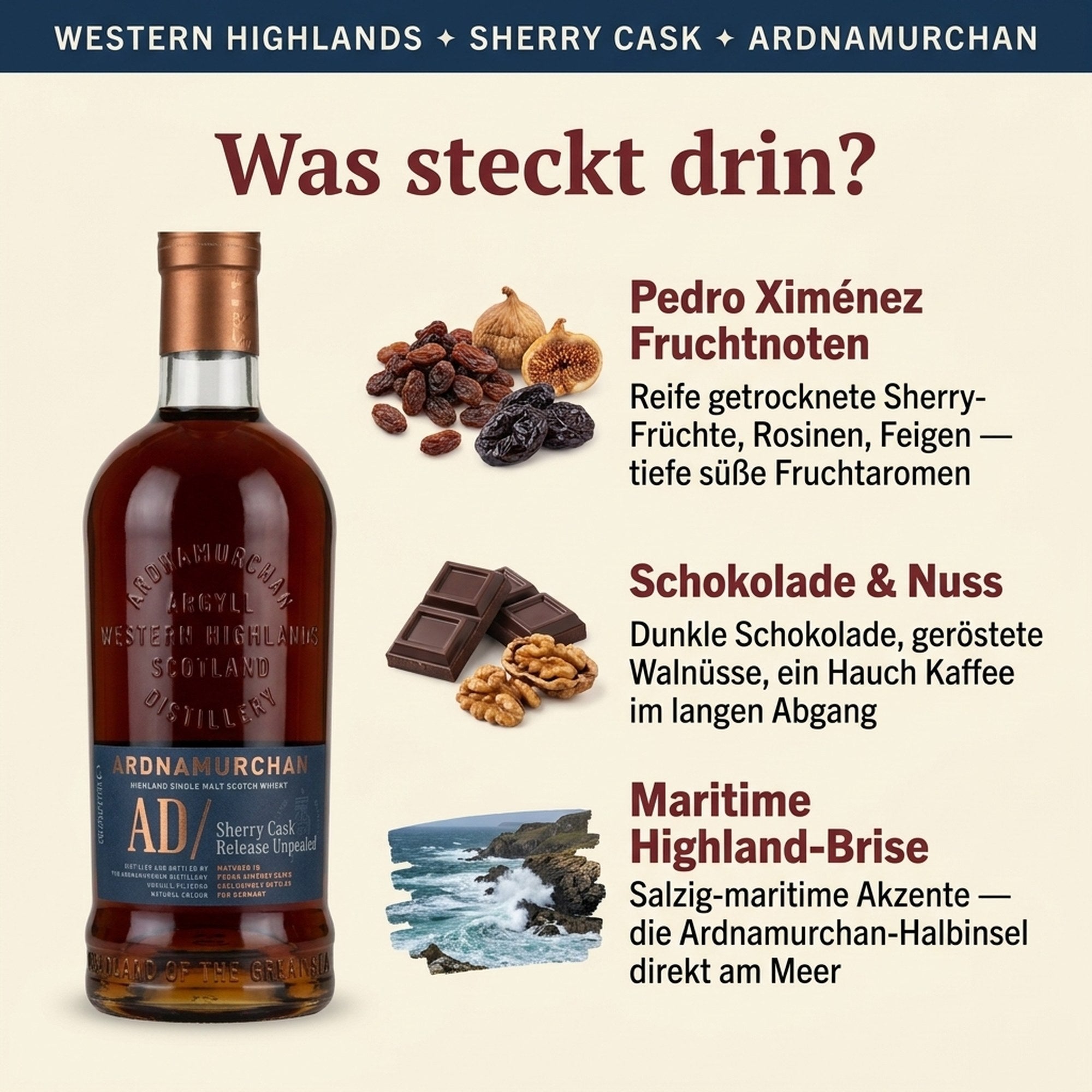 Ardnamurchan AD Sherry Cask Release Unpealed – Bild 3
