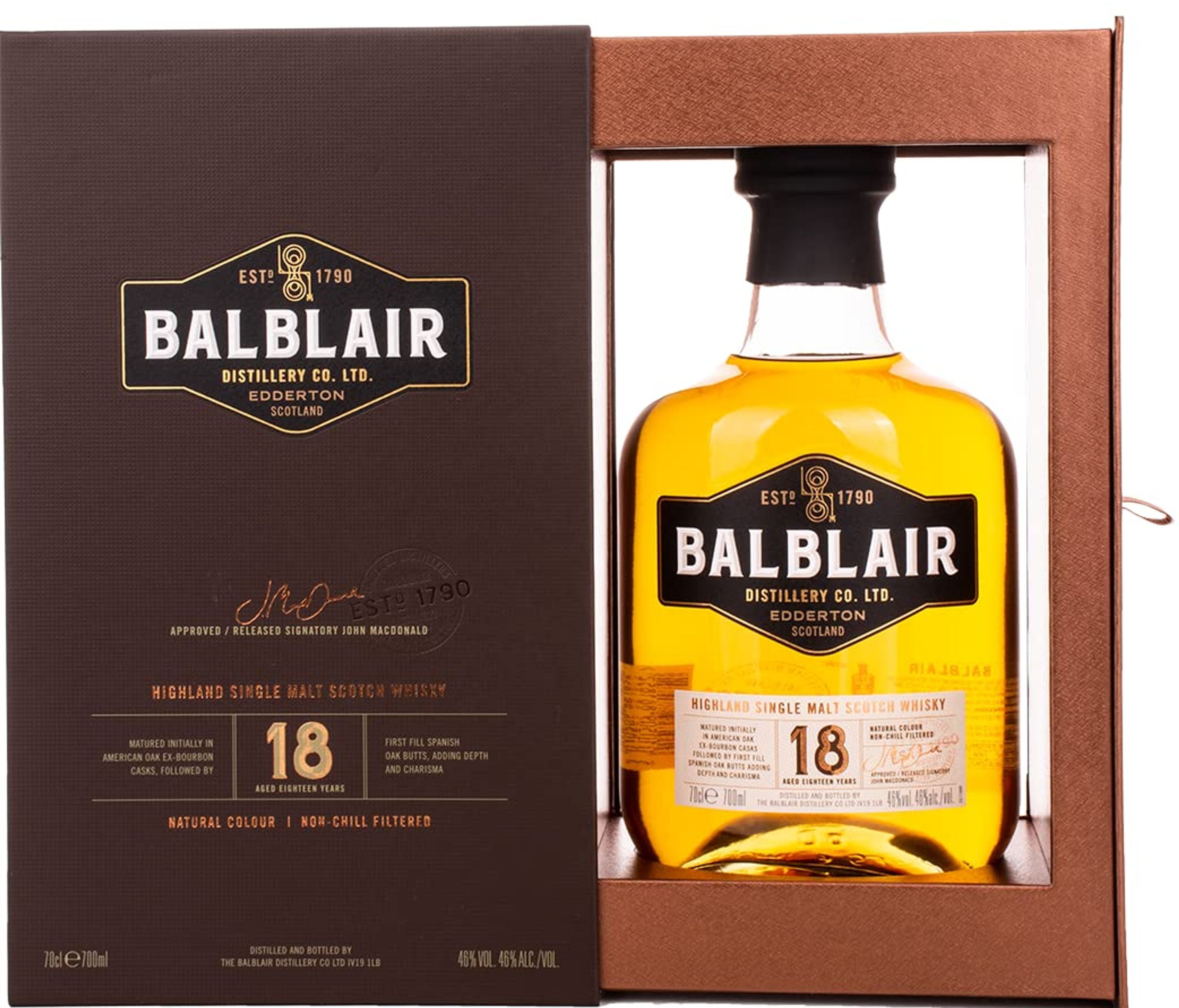 Balblair 18 Years 0.7l, alc. 46% Vol.