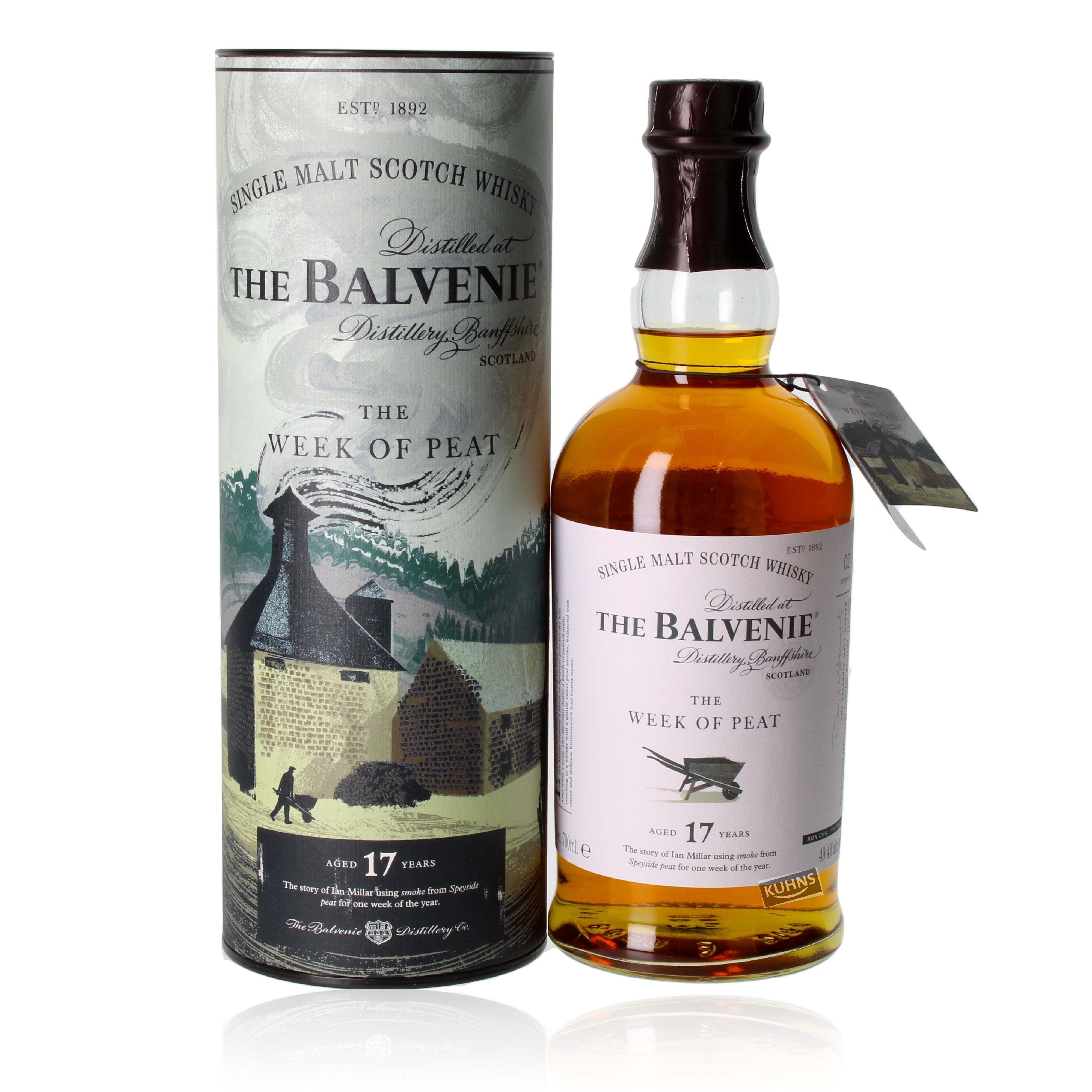 Balvenie 17 Jahre Turveviikko 0,7l, alk. 49,4 tilavuus-%