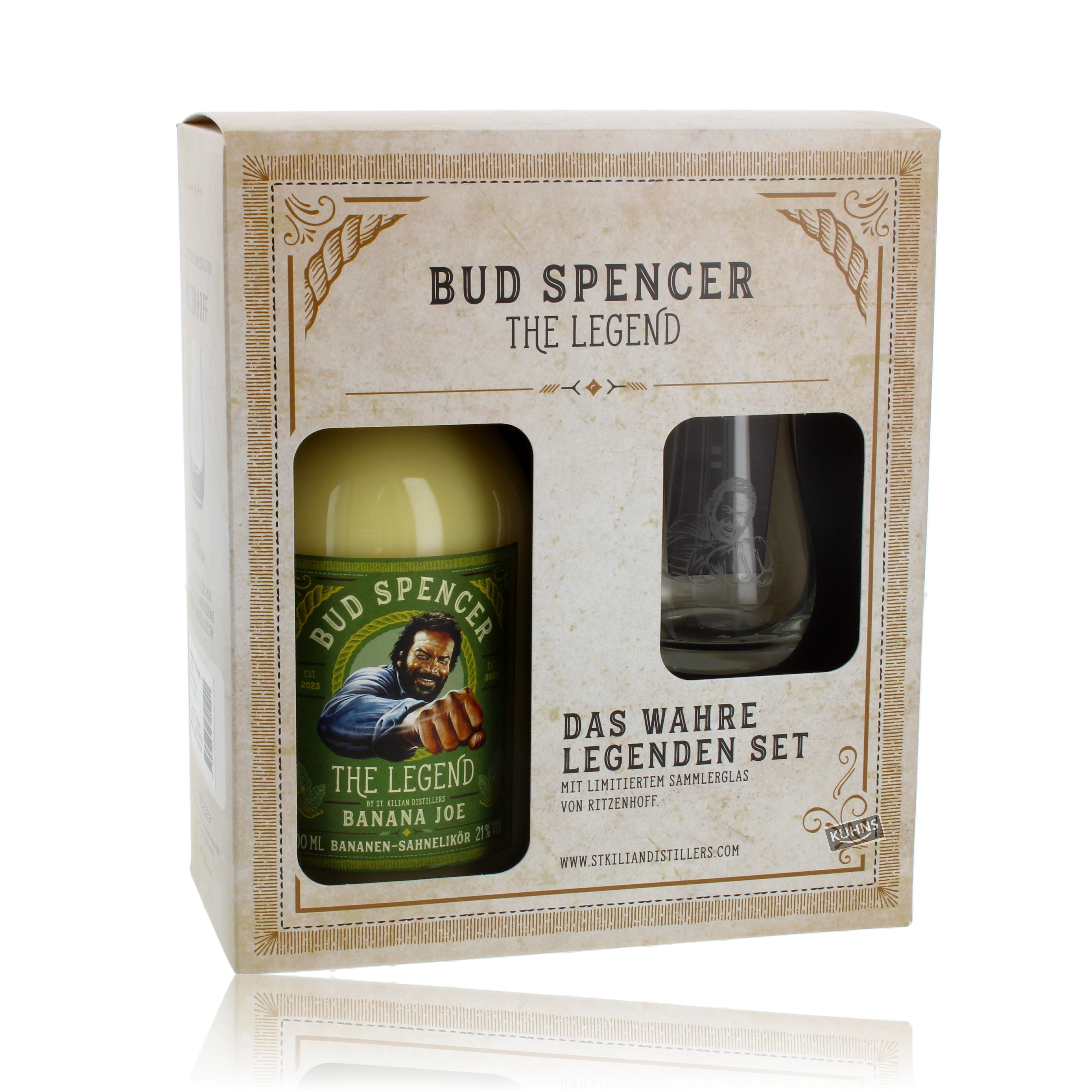 St. Kilian Bud Spencer Banana Joe -lahjasetti 0,7 l alkoholia, 21 %.