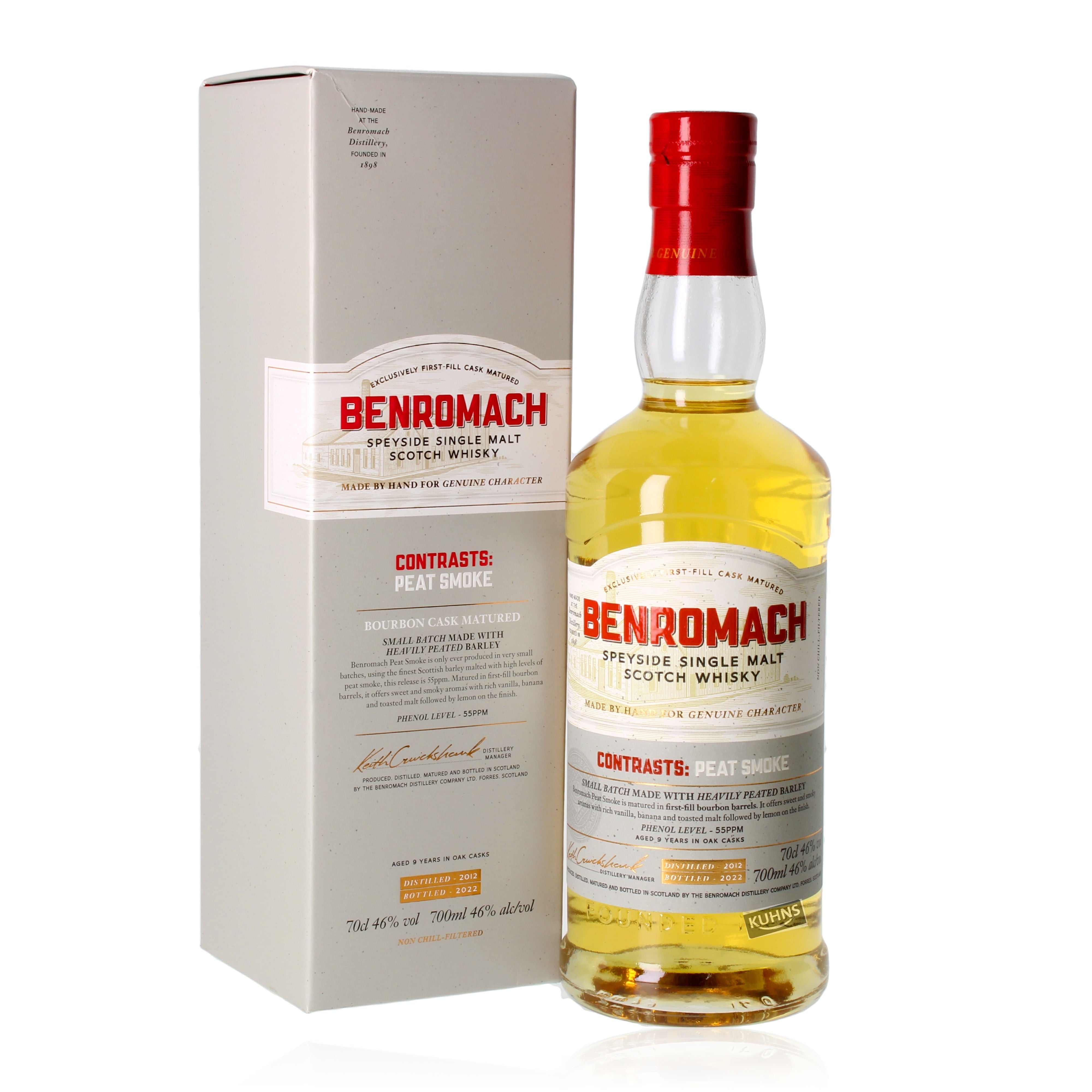 Benromach Peat Smoke 2012-2022, 0.7l, alc. 46 Vol.-%