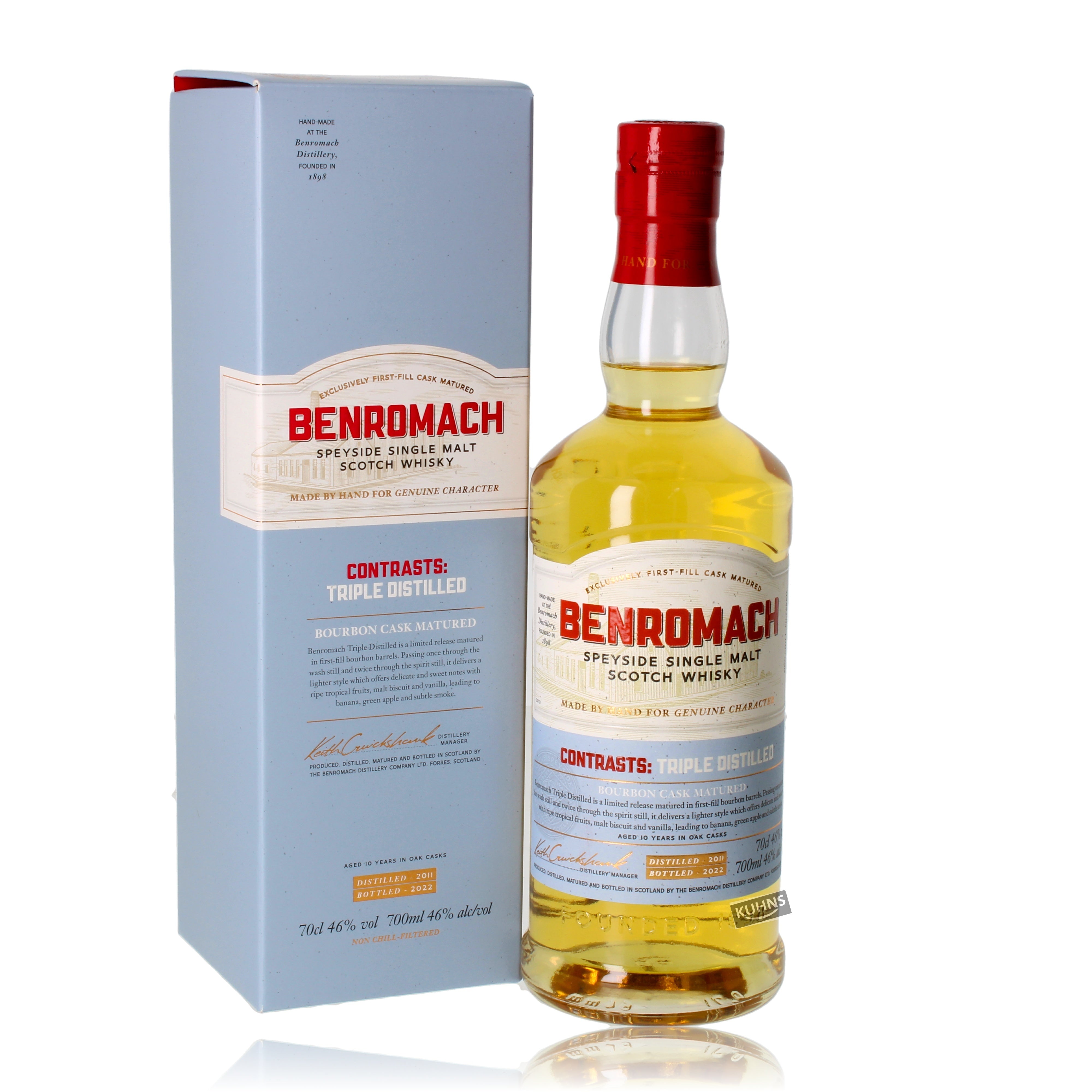 Benromach Contrasts Triple Distilled 0.7l, alc. 46% vol.
