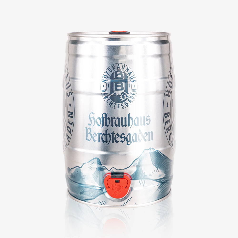 Berchtesgadener Hell Party Barril 5,0 l, alc. 4,9% vol.