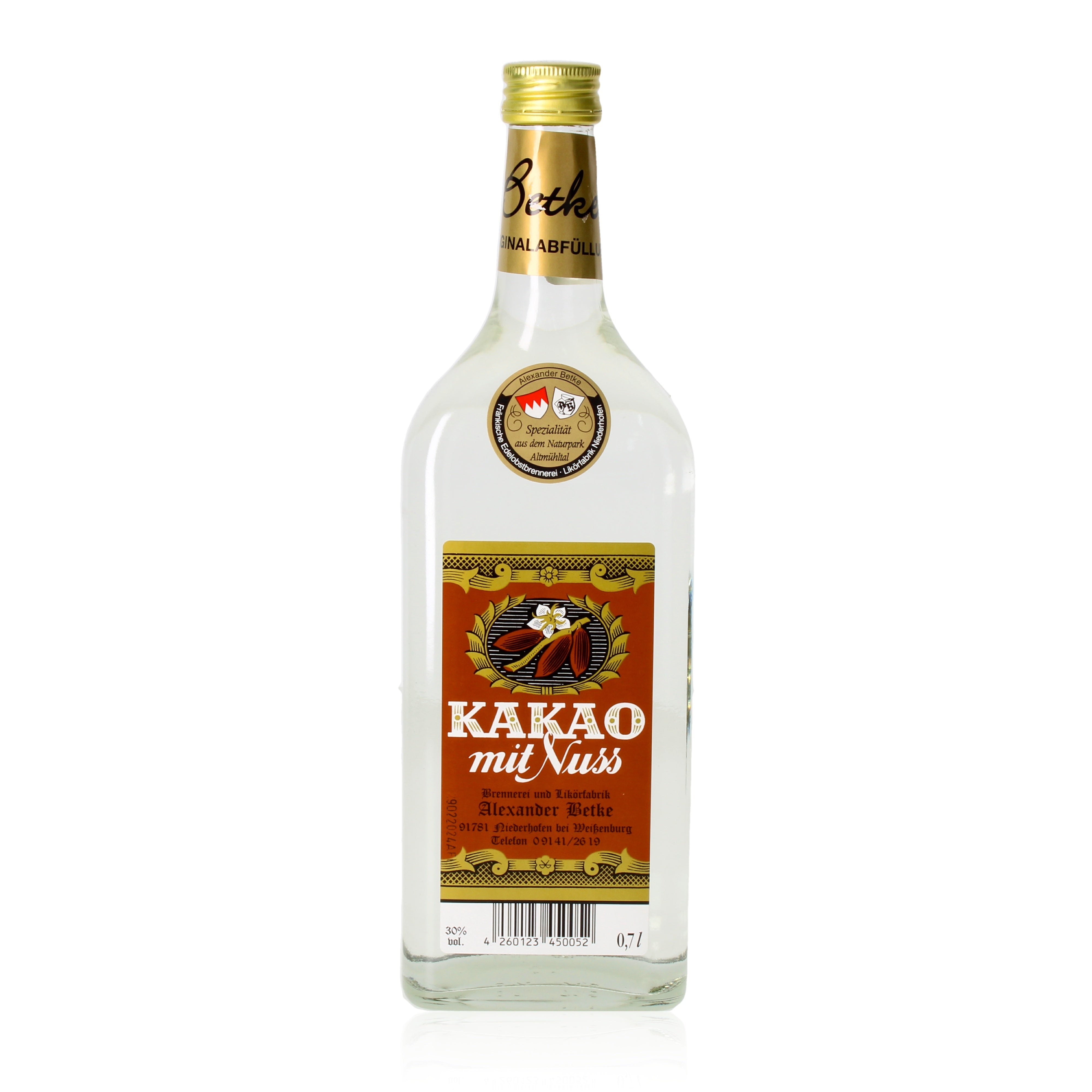 Betke Kakao mit Nuss Likör 0,7l, alc 30 Vol.-%