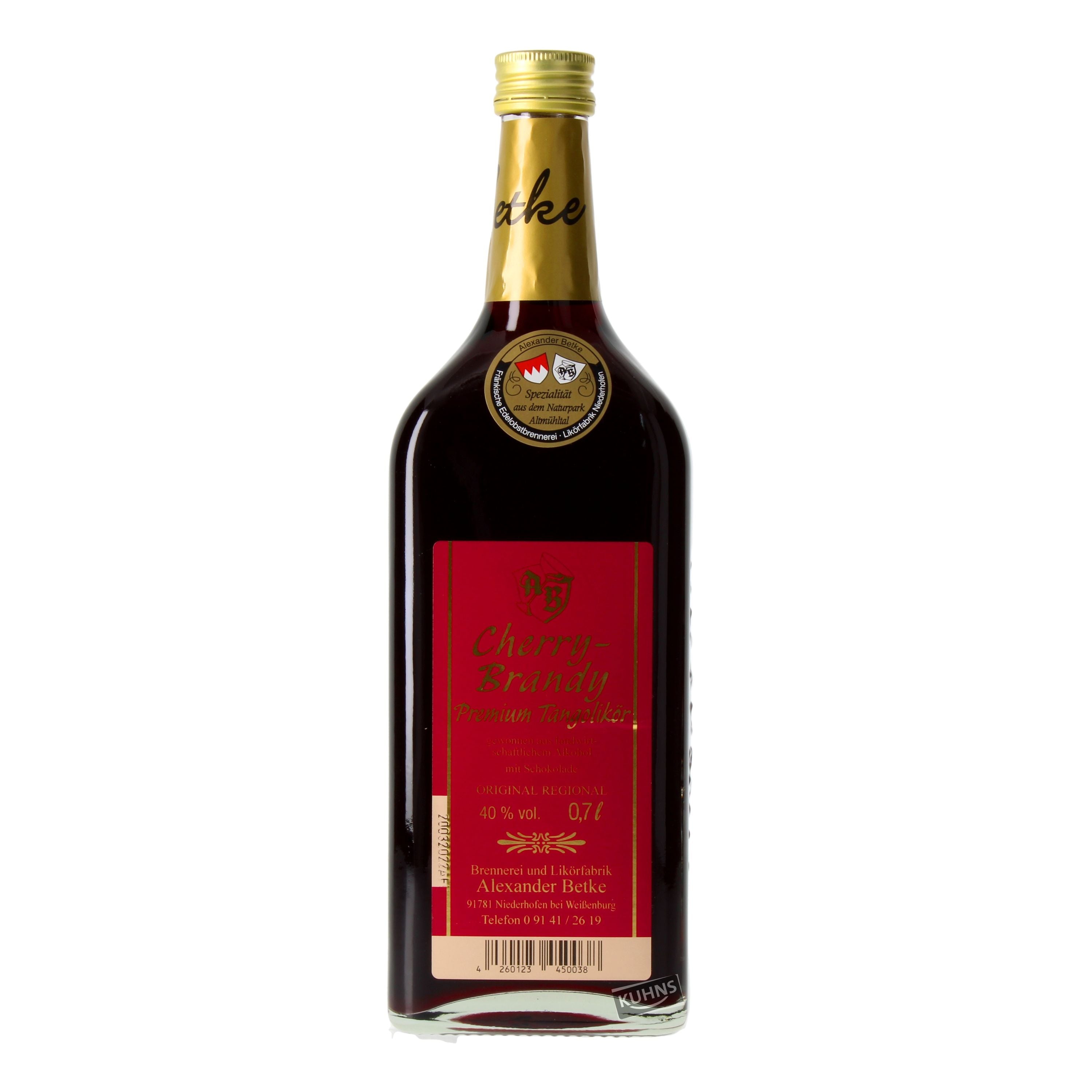 Betke Fränkischer Cherry-Brandy 0,7l, alk. 40 tilavuus-%