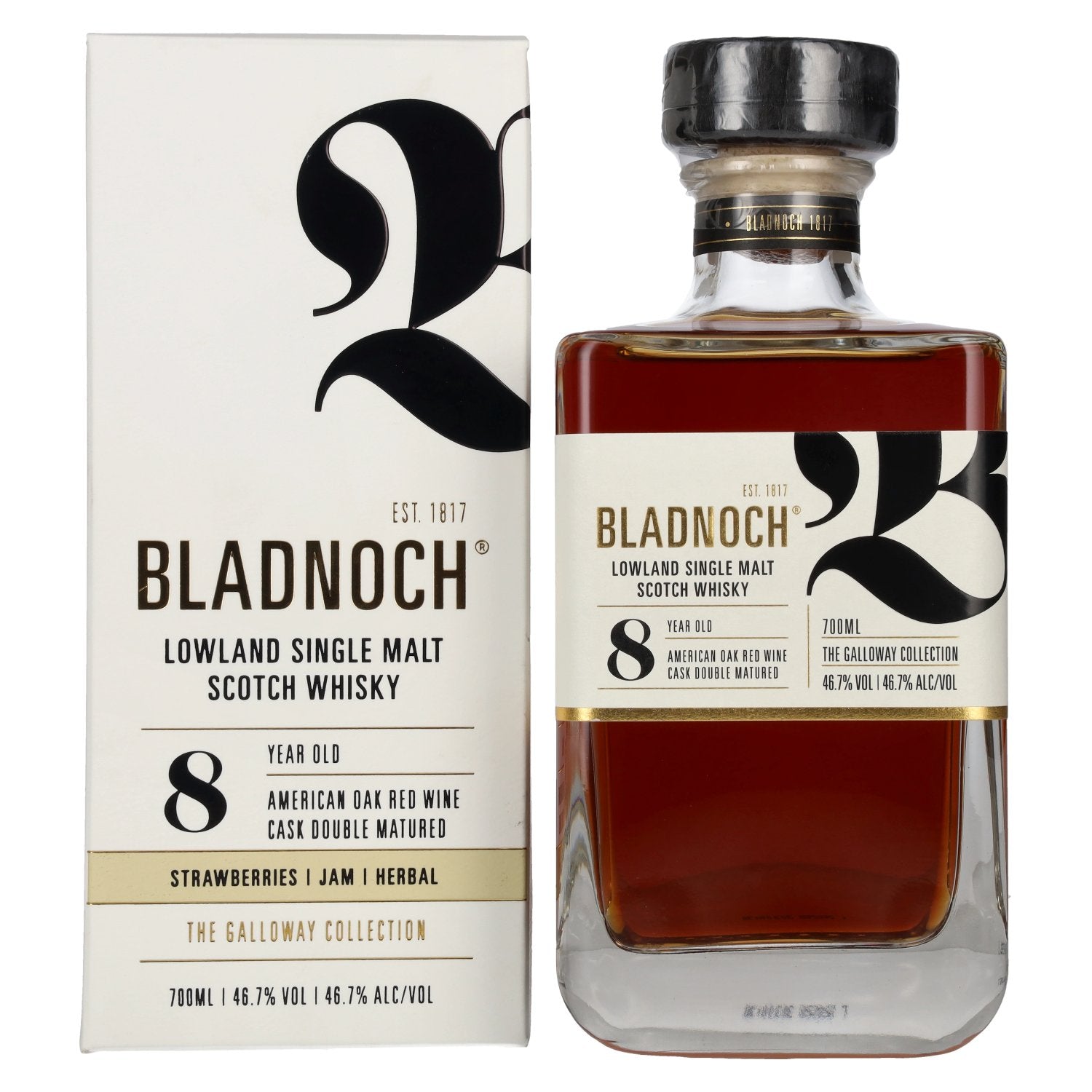 Bladnoch 8 Jahre 0,7l, alc. 46,7 Vol.-%