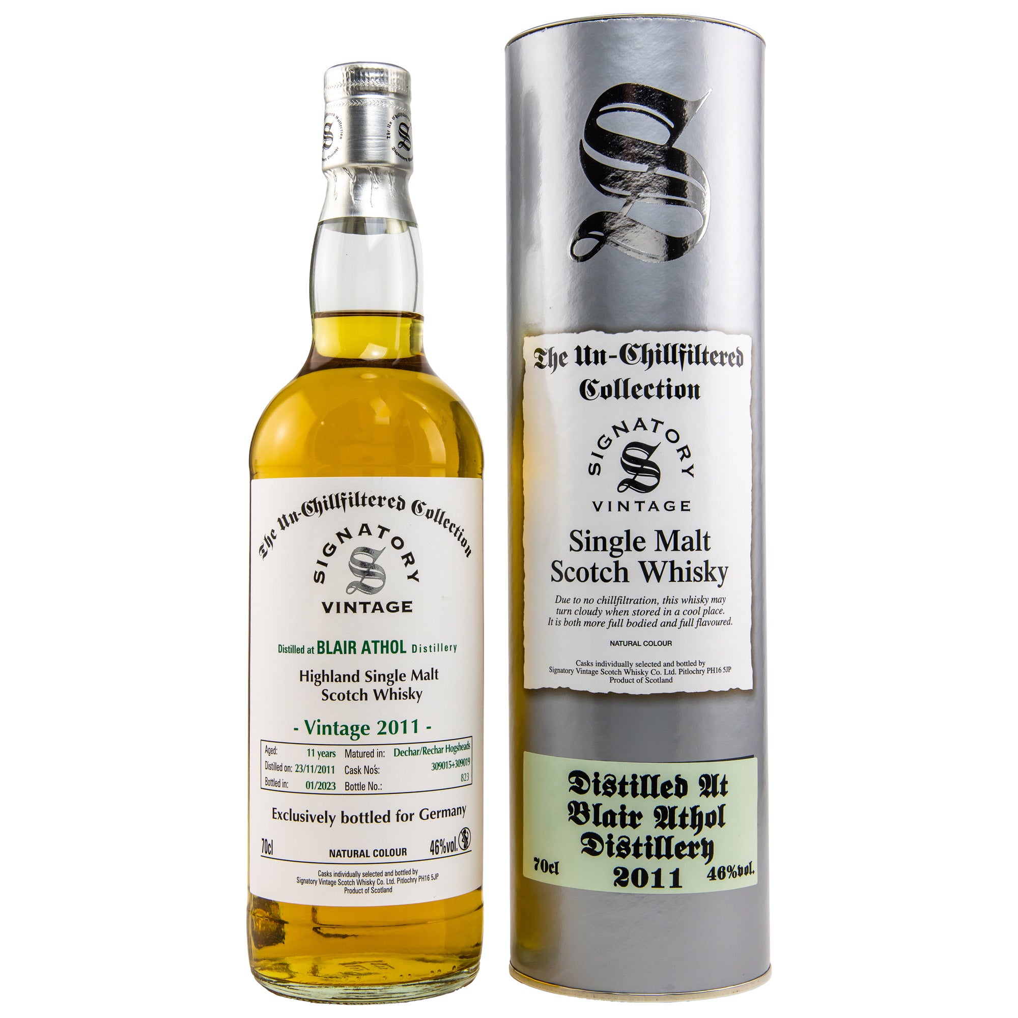 Blair Athol 2011 Signatory 0.7l, alc. 46% vol.
