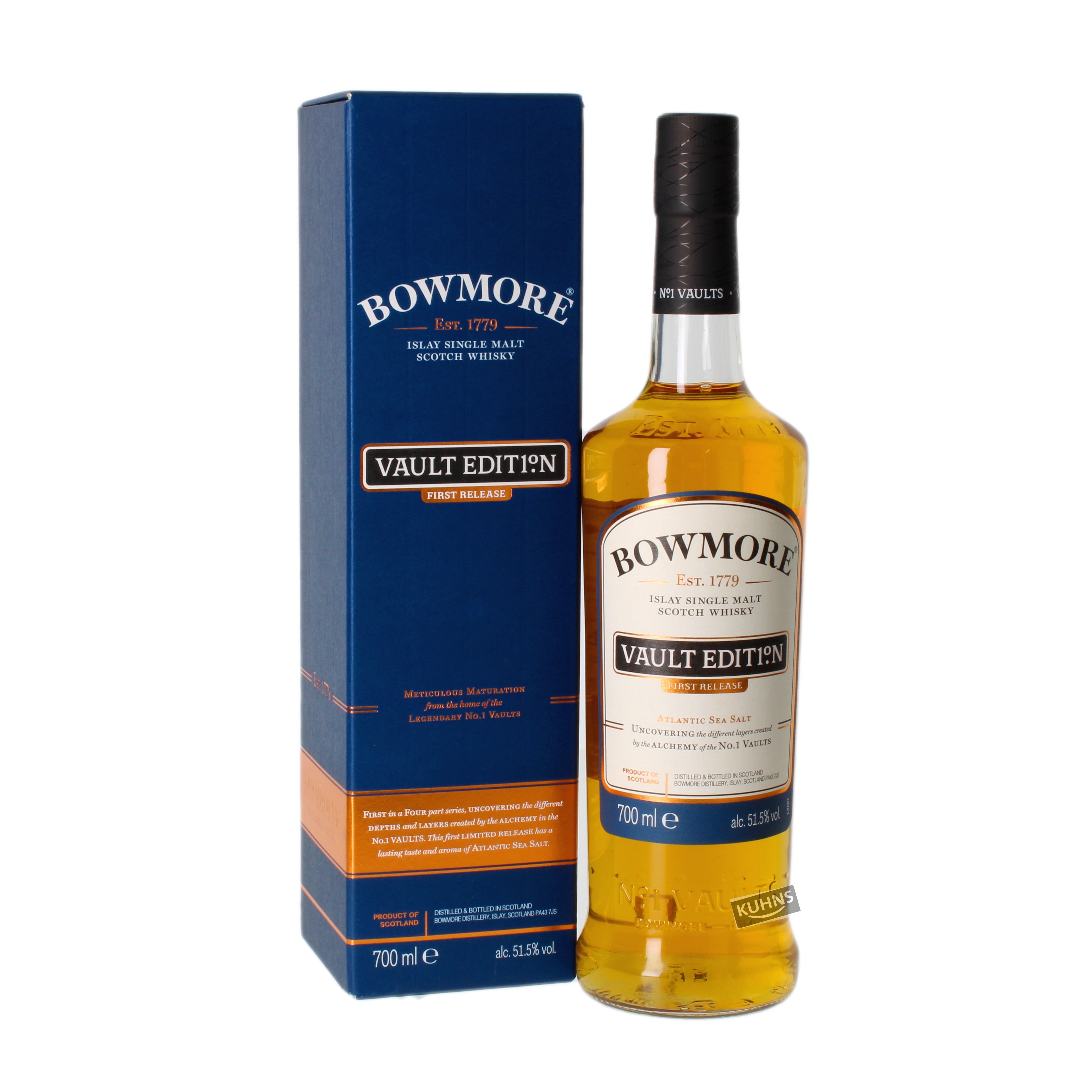 Bowmore Vault Edit1°n Ensimmäinen julkaisu 0,7l, alk. 51,5 tilavuus-%