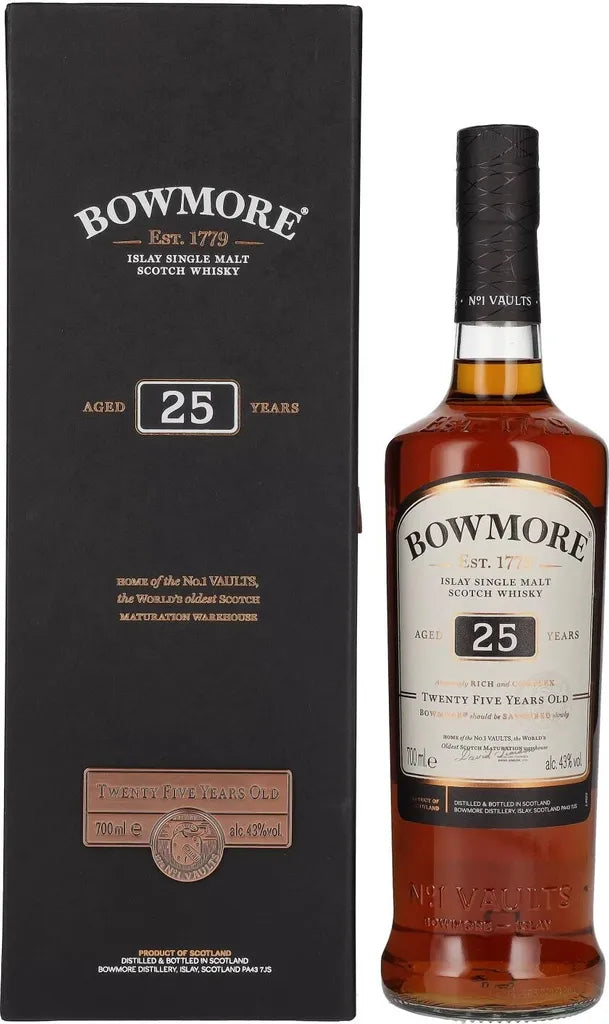 Bowmore 25 Year Old 0.7l, 43% alc./vol. – Kuhns Trinkgenuss