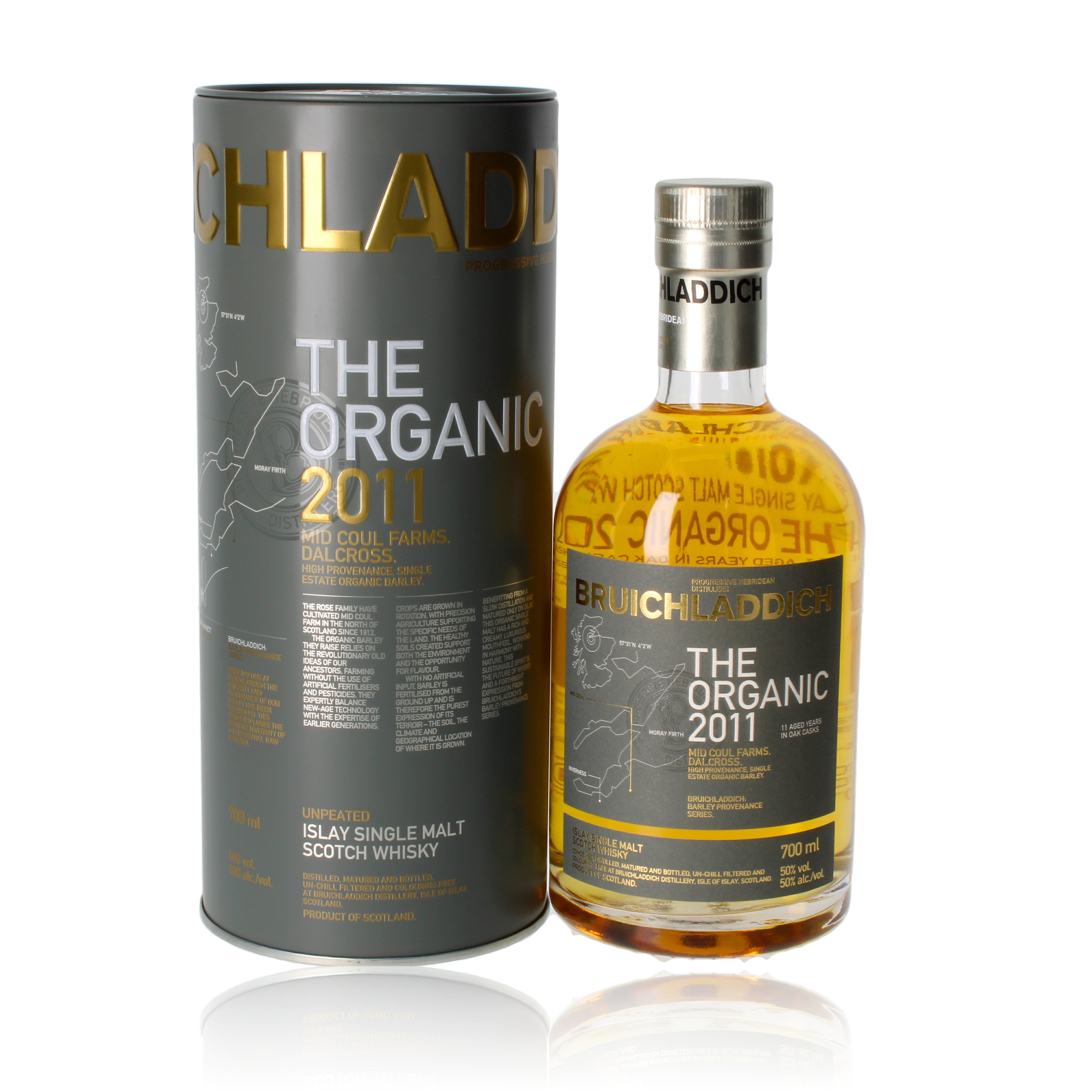 Bruichladdich Organic 2011 0,7l, alk. 50 tilavuus-%