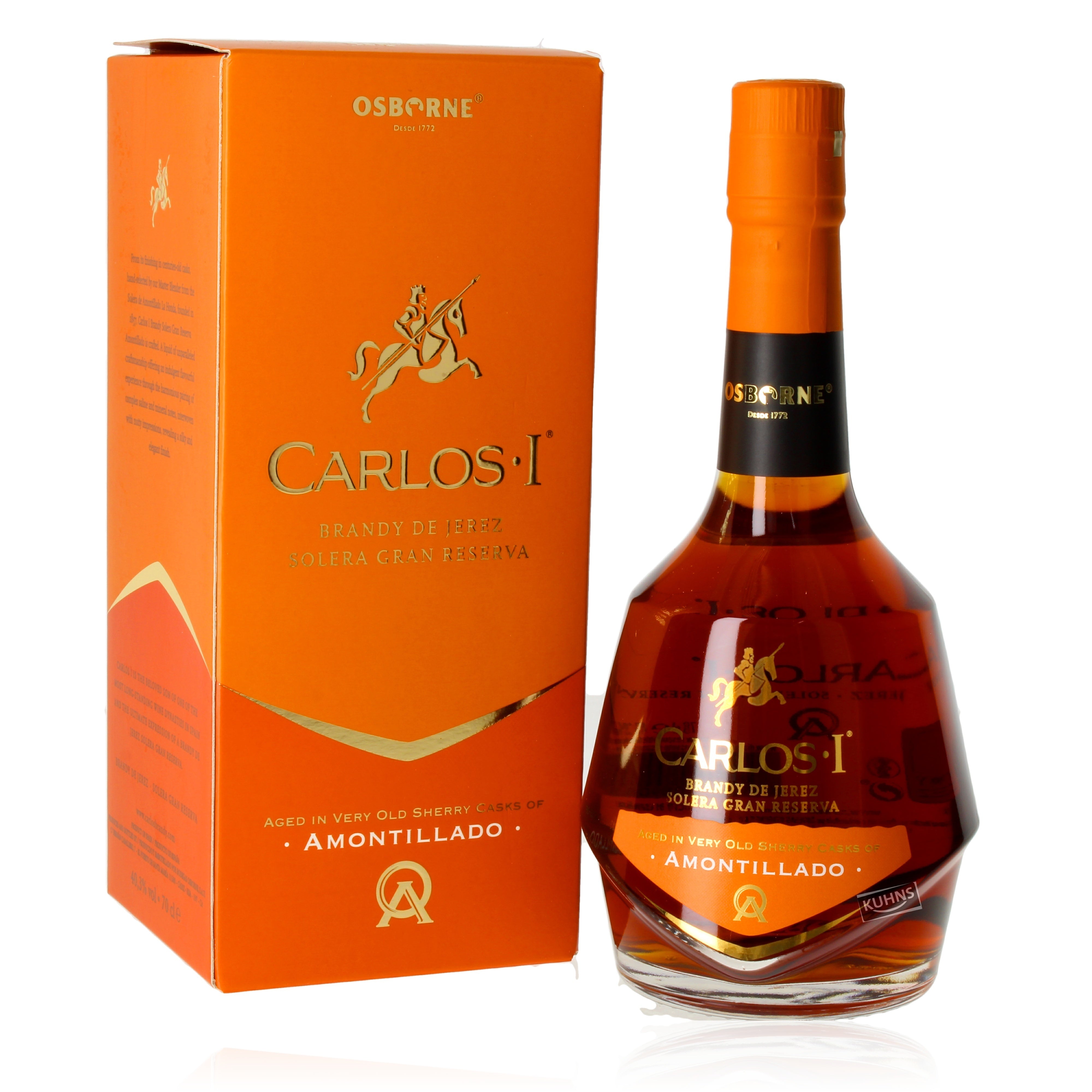 Carlos I Brandy Amontilado 0,7l alk. 40,3 tilavuus-%