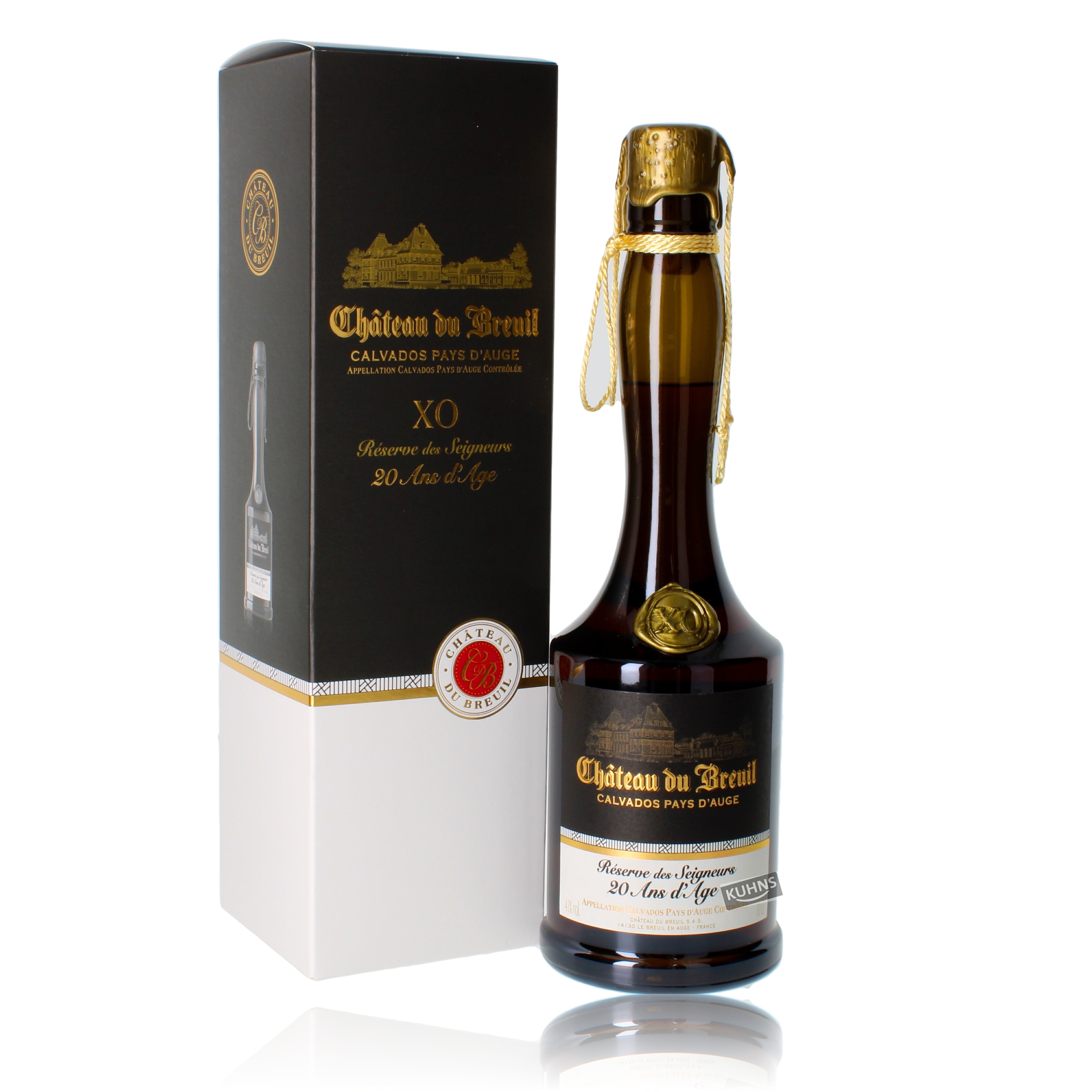 Chateau du Breuil XO 20 vuotta vanha Calvados 0,7 l, 41 tilavuusprosenttia