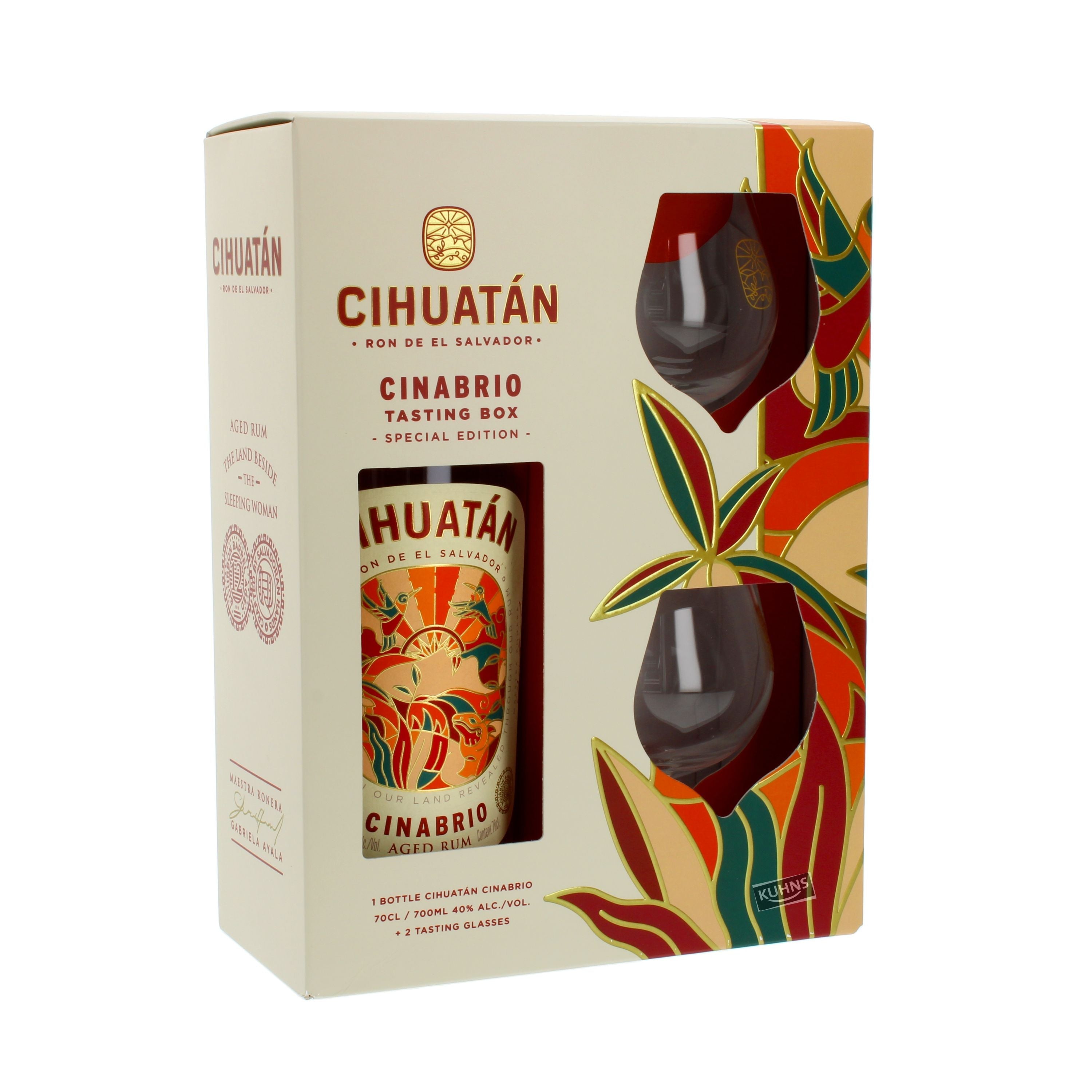 Cihuatan Solera 12 Year Old Rum Gift Set 0.7l, 40% ABV