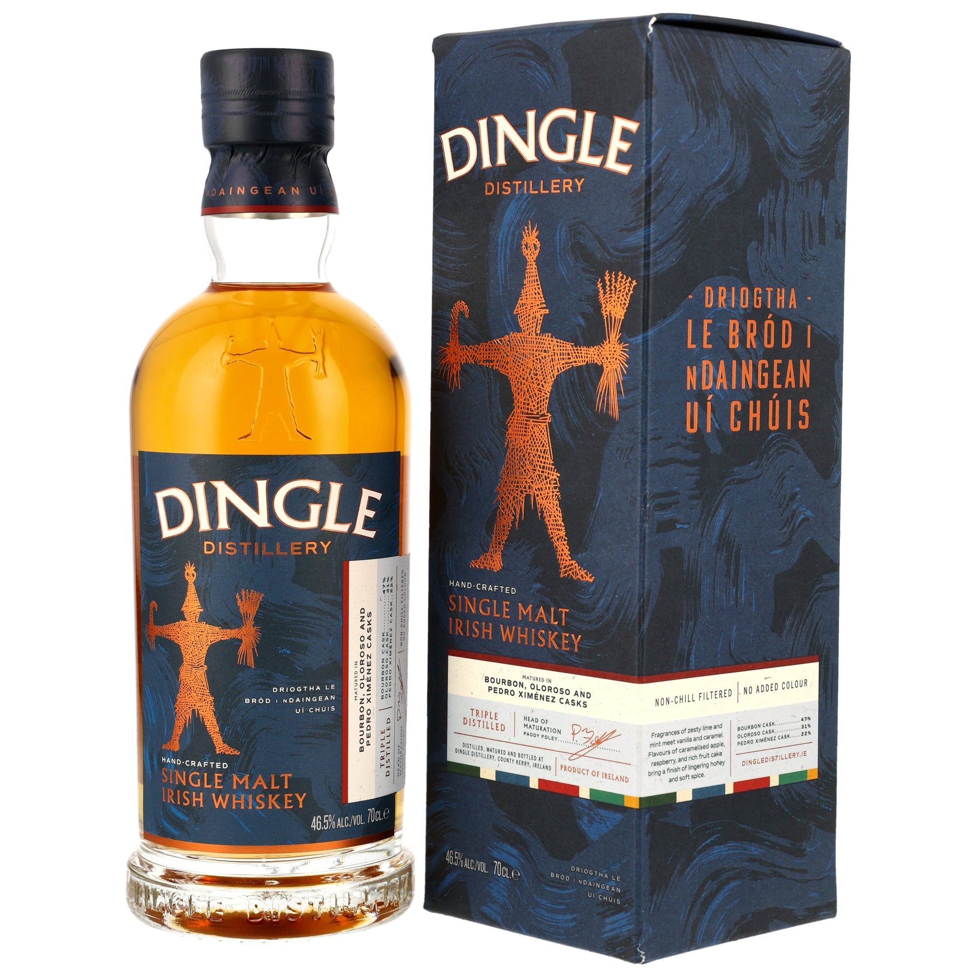Dingle Single Malt Triple Distilled 0,7 l, alcohol 46,5 % vol.