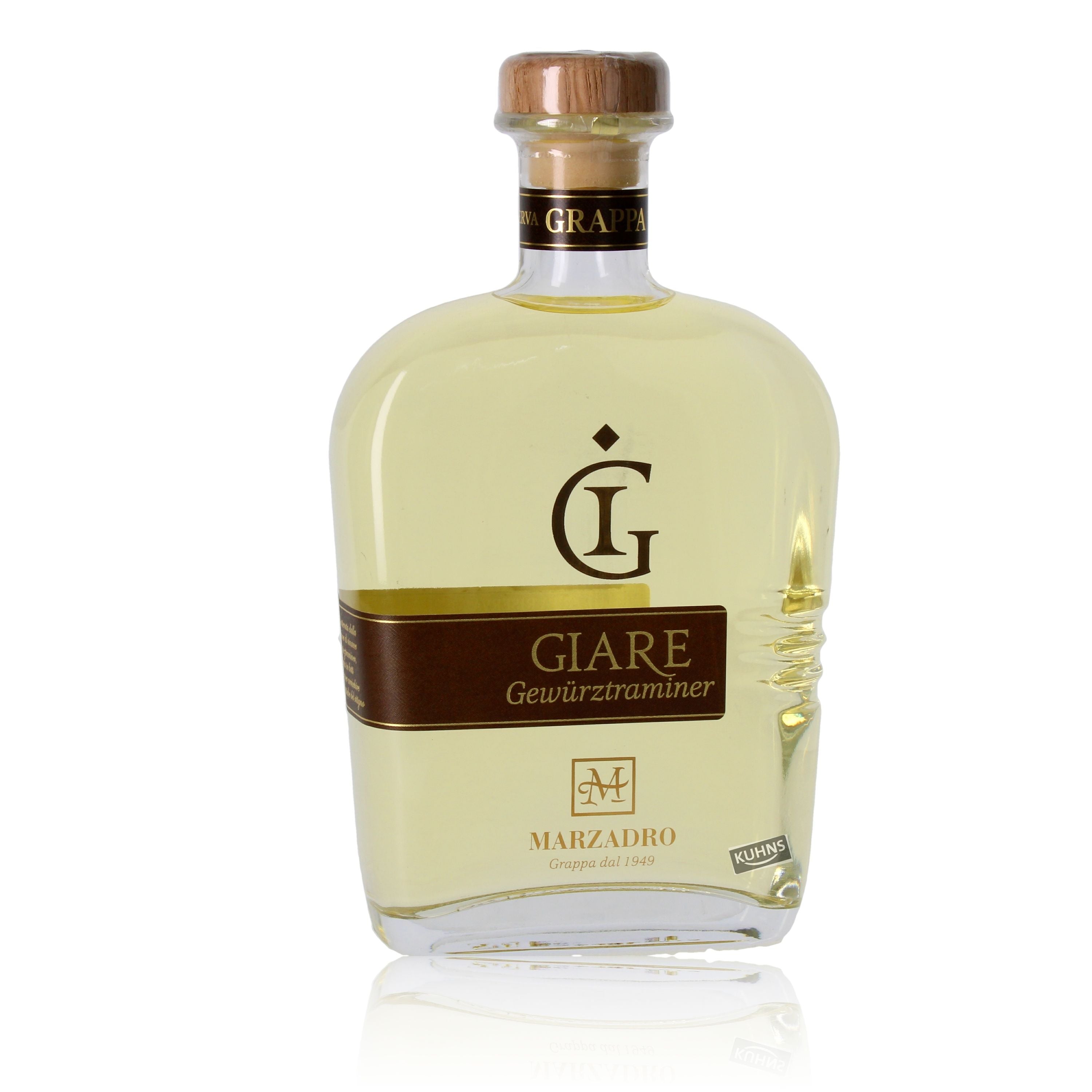 Marzadro Giare Gewürztraminer 0,7l, alk. 41 til.-%, Grappa Italien