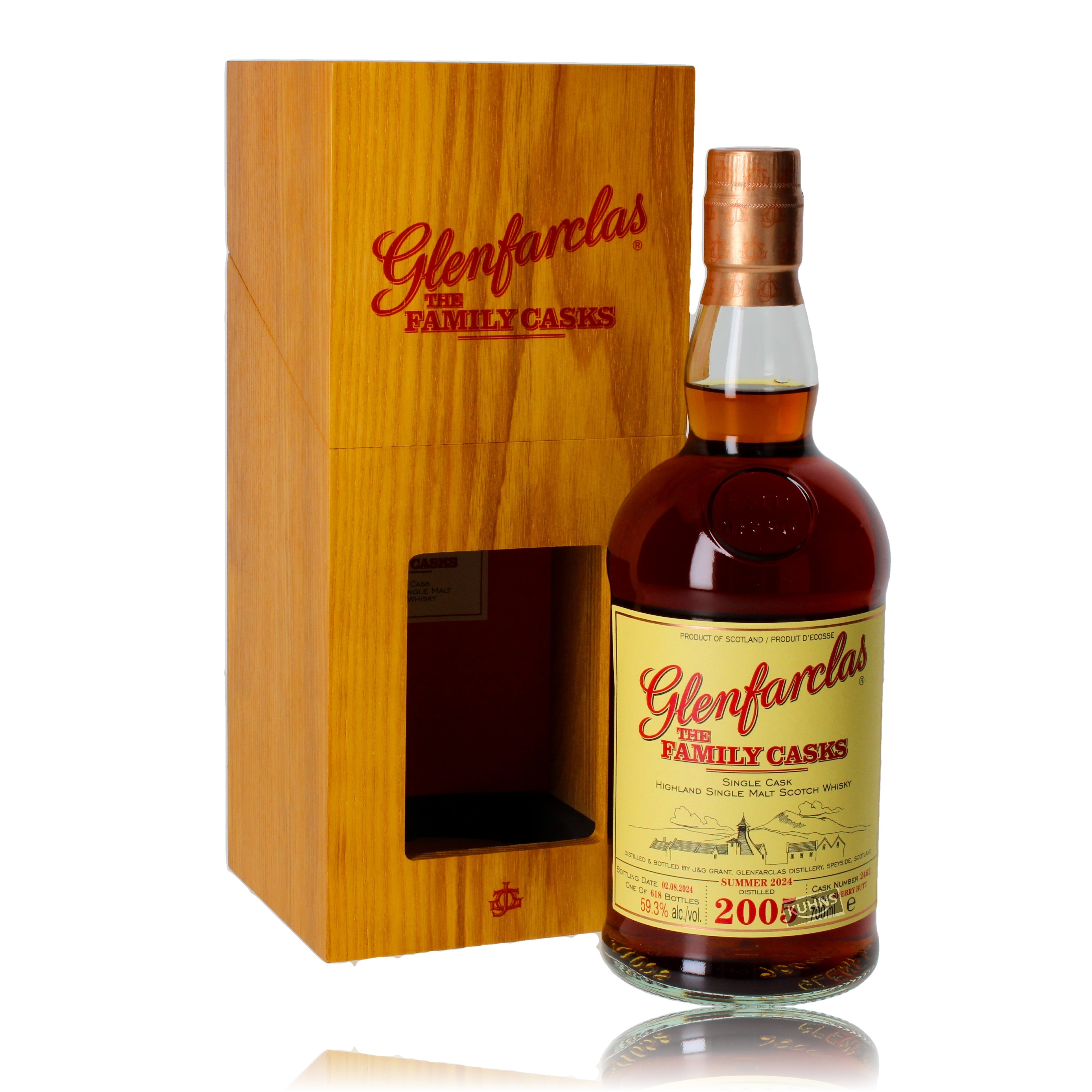Glenfarclas Family Cassaks 2005 0,7l, alk. 59,3 tilavuus-%