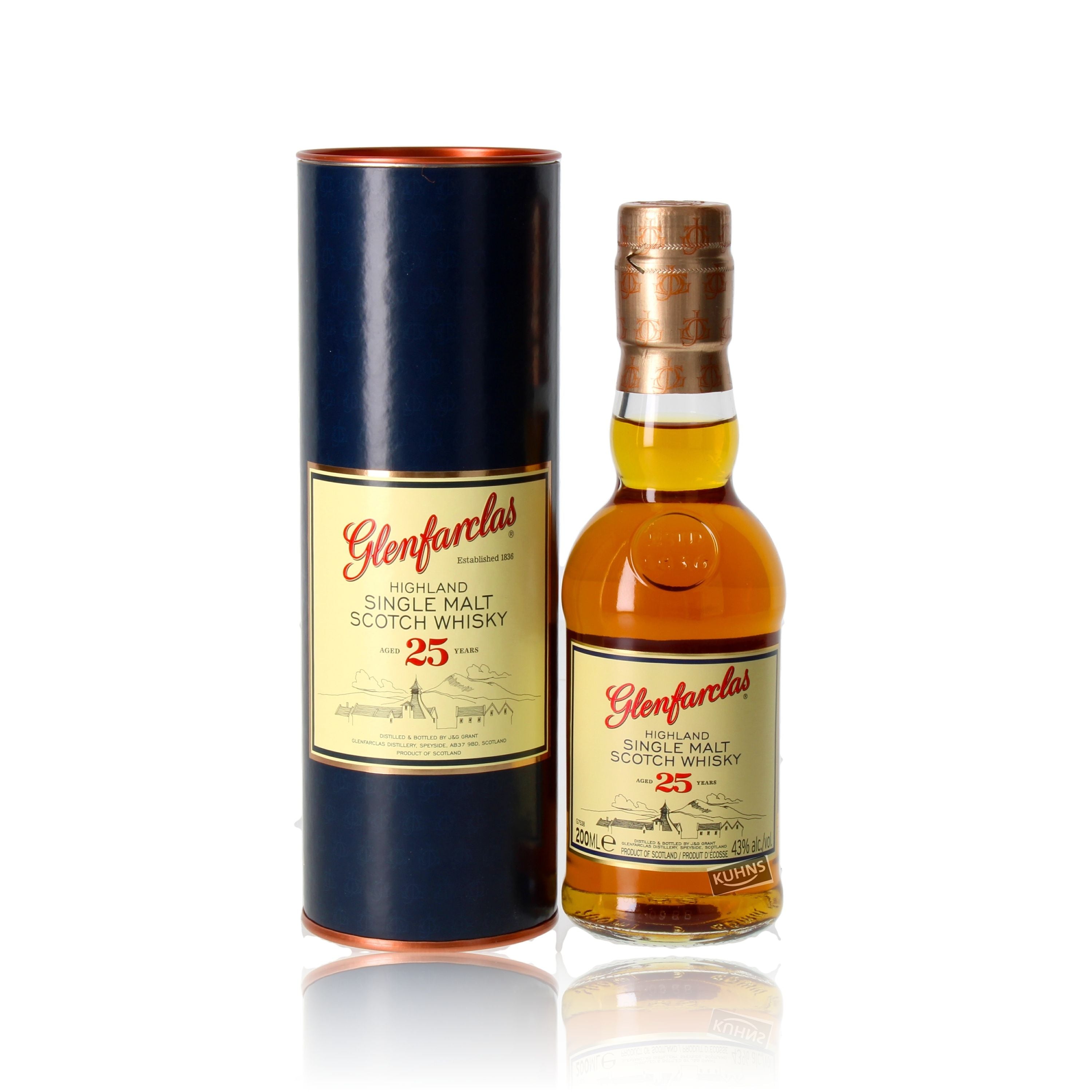 Glenfarclas 25 Jahre 0,2l, alk. 43 tilavuus-%
