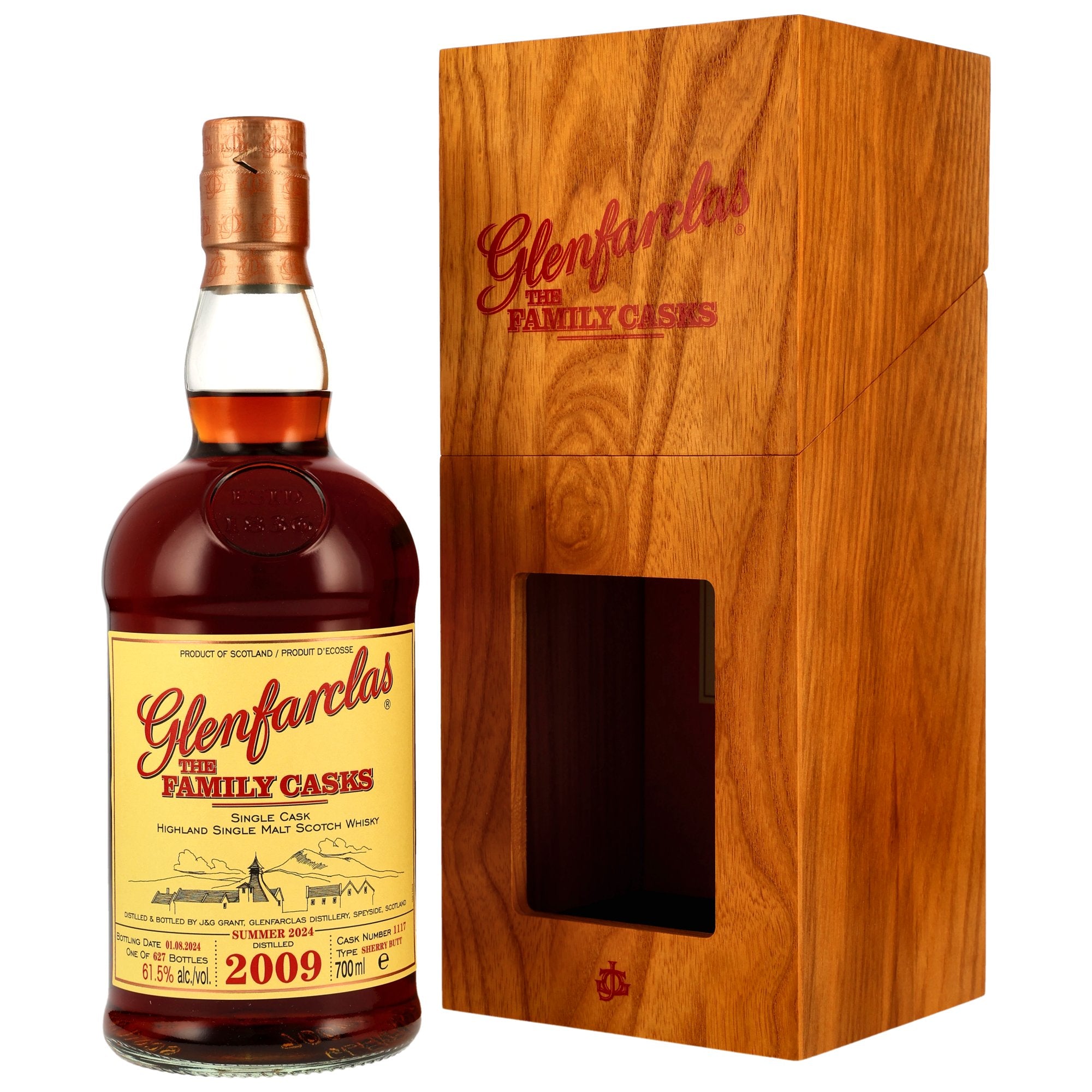 Glenfarclas Family Casks 2009 0,7l, alk. 61,5 tilavuus-%