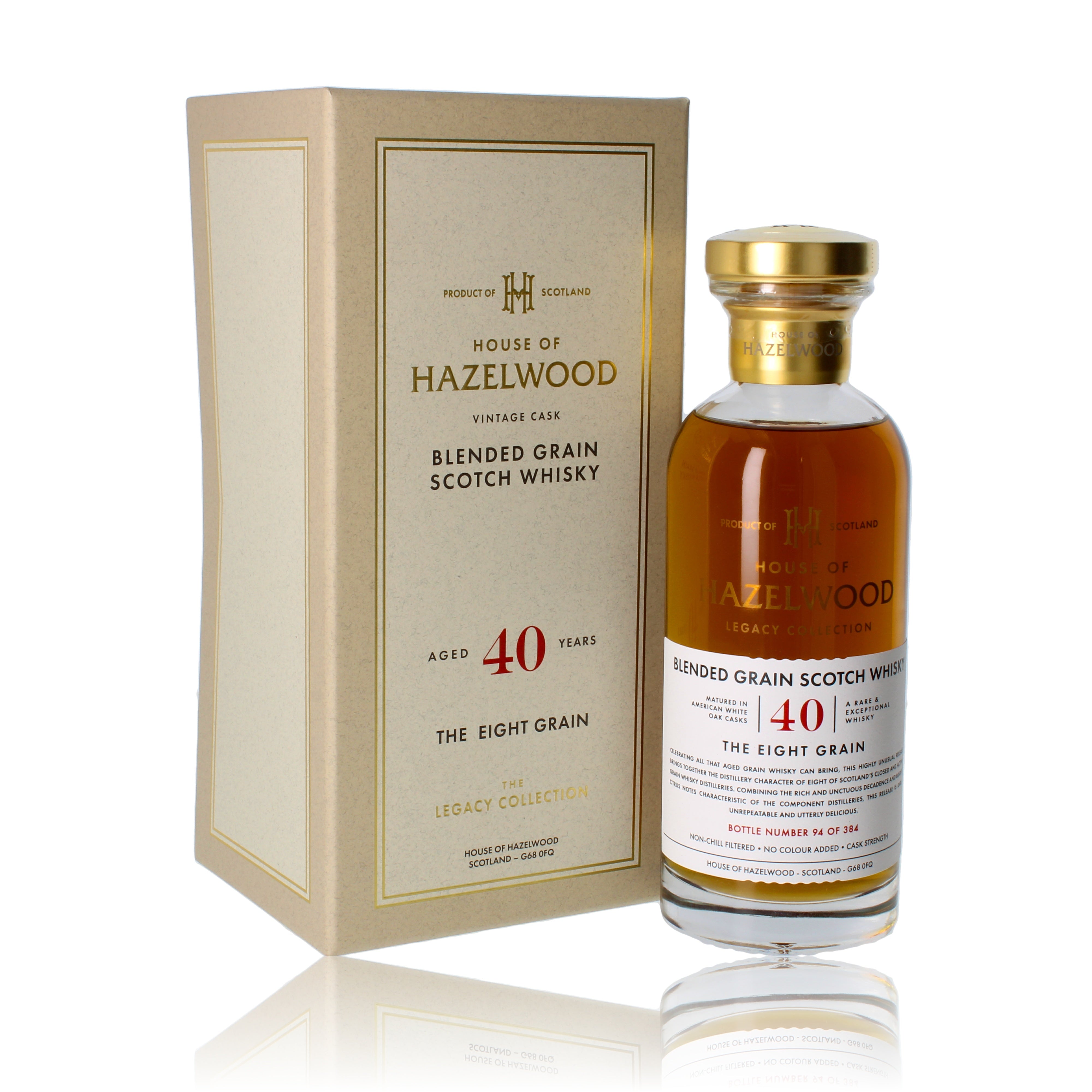 House of Hazelwood 40 años The Eight Grain 0,7 l, alcohol 48,5 % vol.