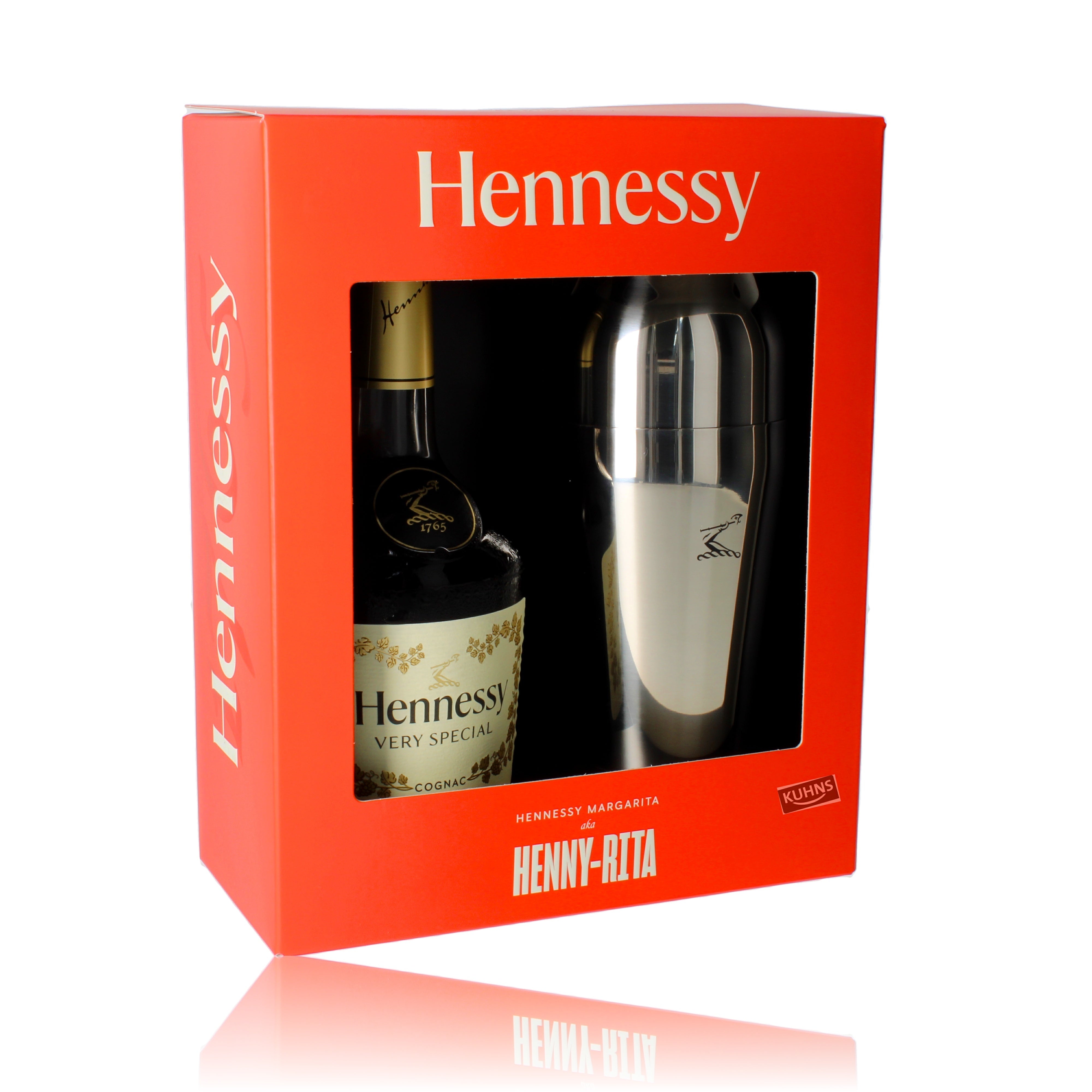 Hennessy VS Cognac shakerillä, 0,7 l, alkoholipitoisuus 40 %