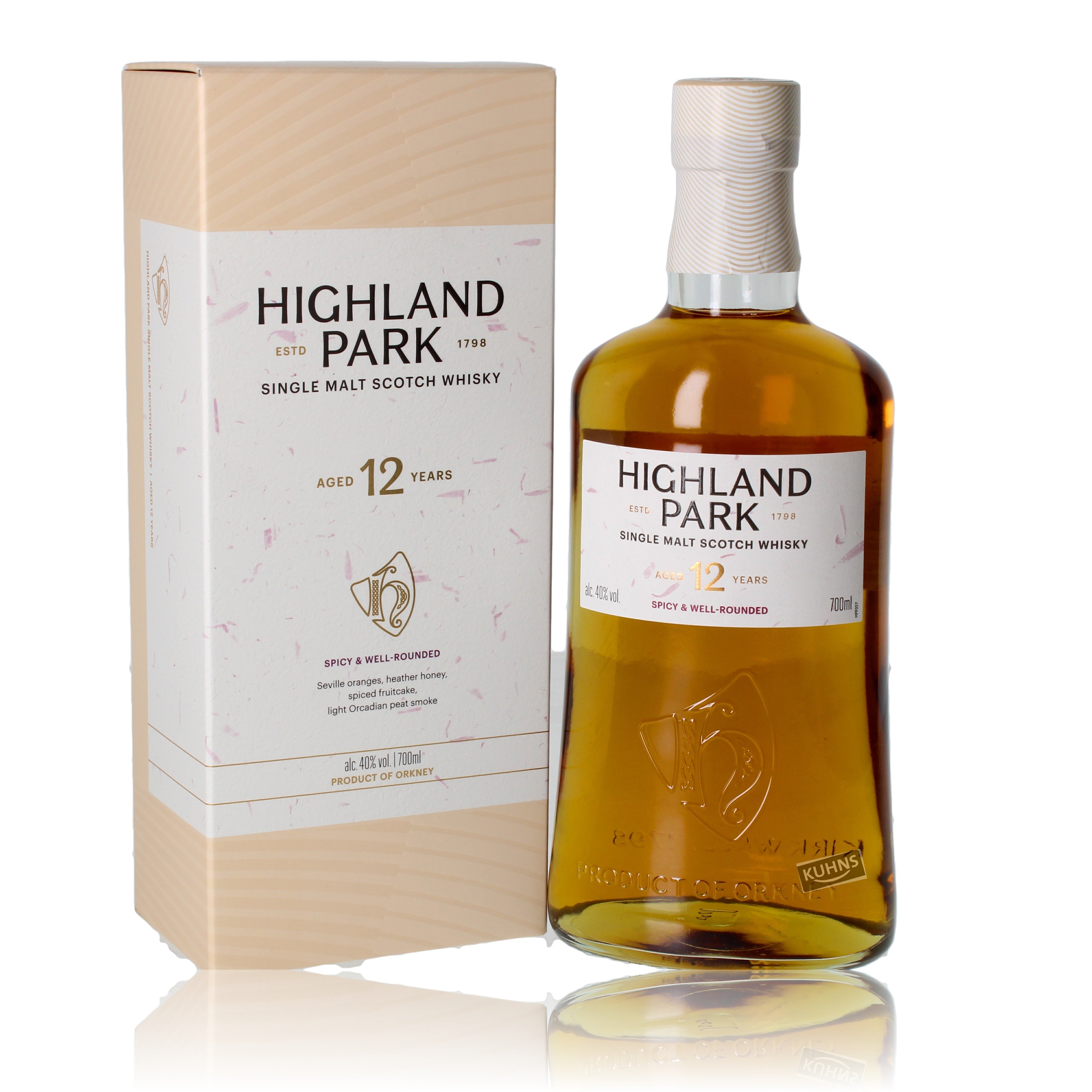 Highland Park 12 Jahre Viking Honor 0,7l alk. 40 tilavuus-%