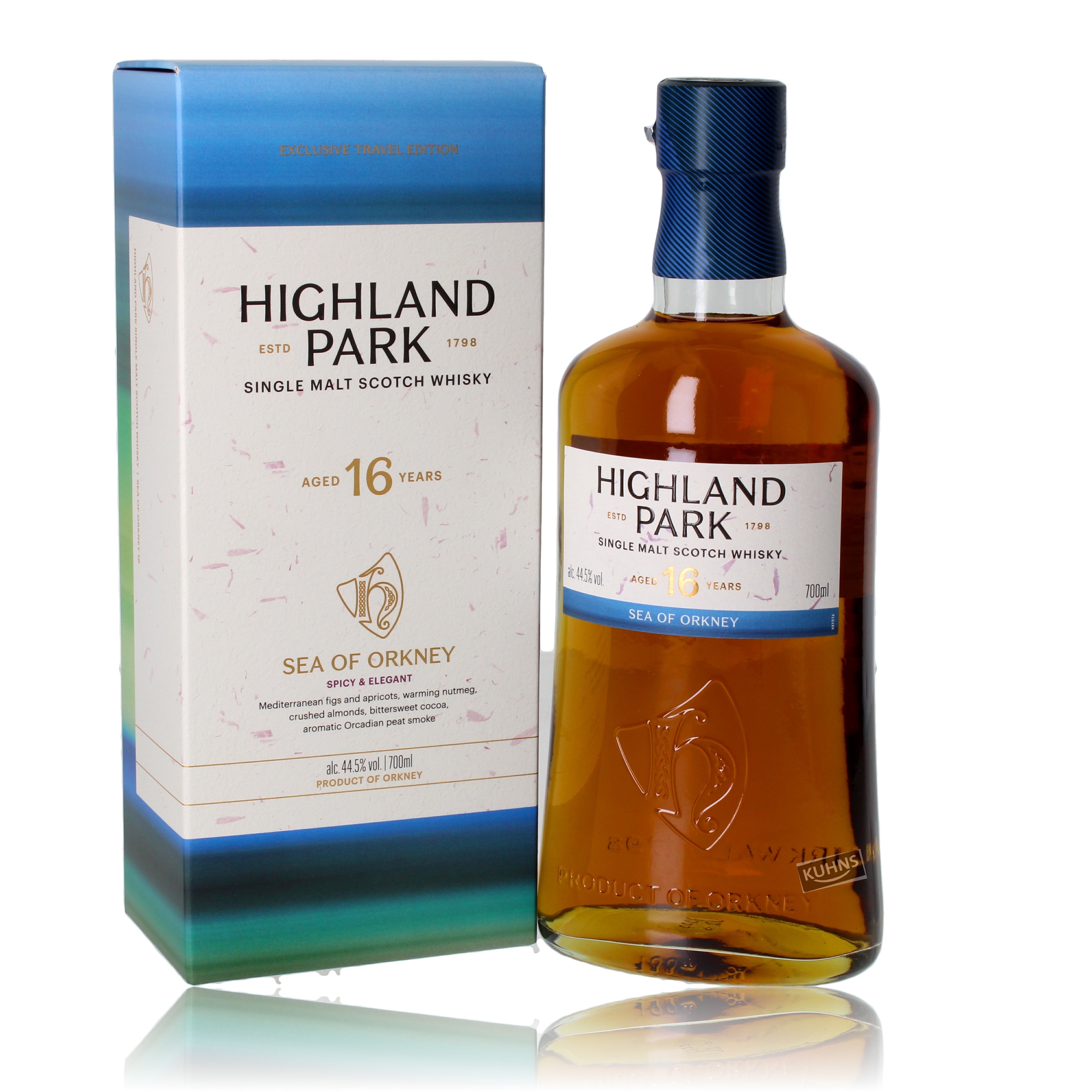Highland Park 16 vuotta vanha Sea of Orkney 0,7 l alkoholia 44,5 tilavuusprosenttia