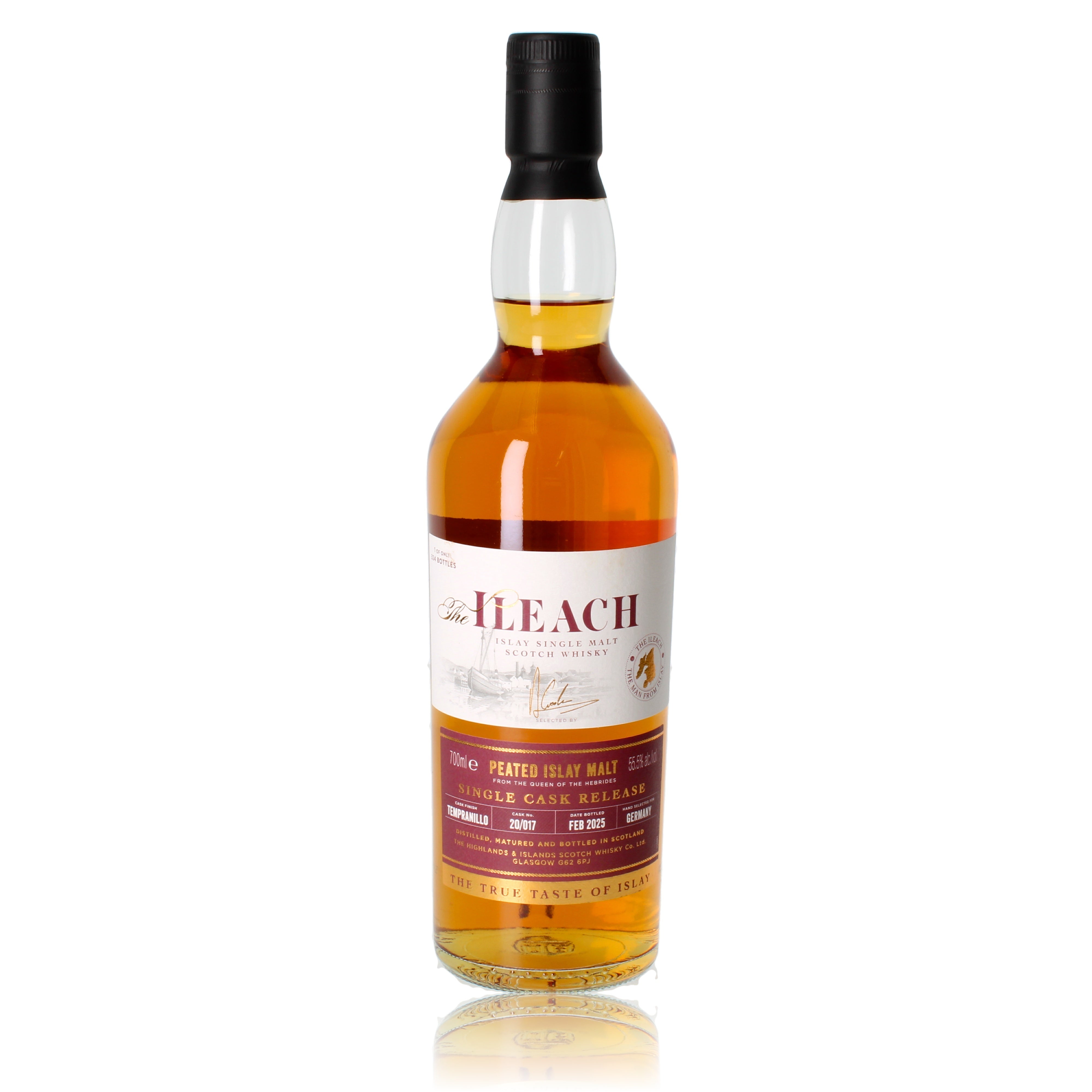 Ileach Tempranillo Single Cask 2025 0,7l, alc. 55,5 Vol.-%