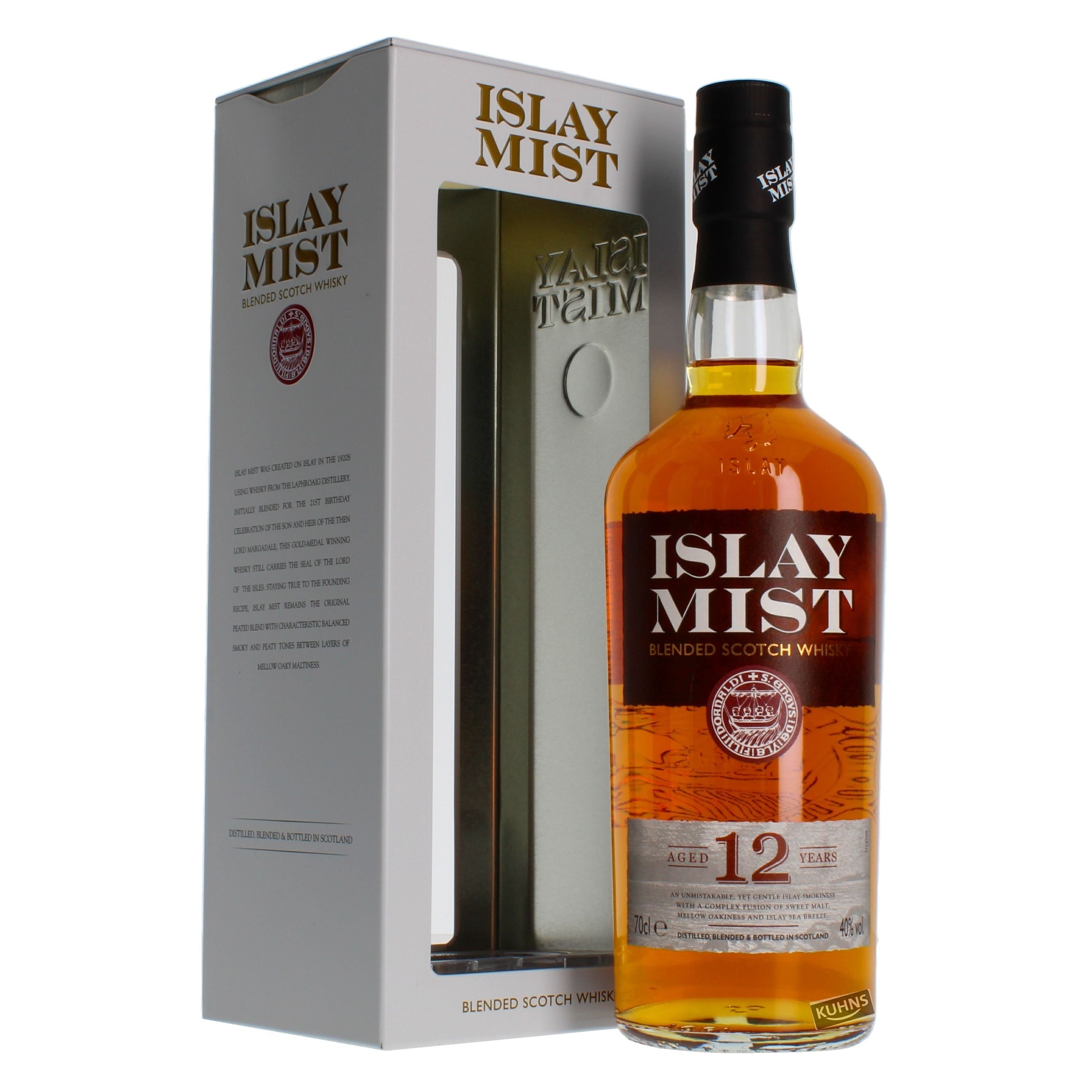 Islay Mist 12 Jahre Blended Scotch Whisky 0,7l, alk. 40 tilavuus-%