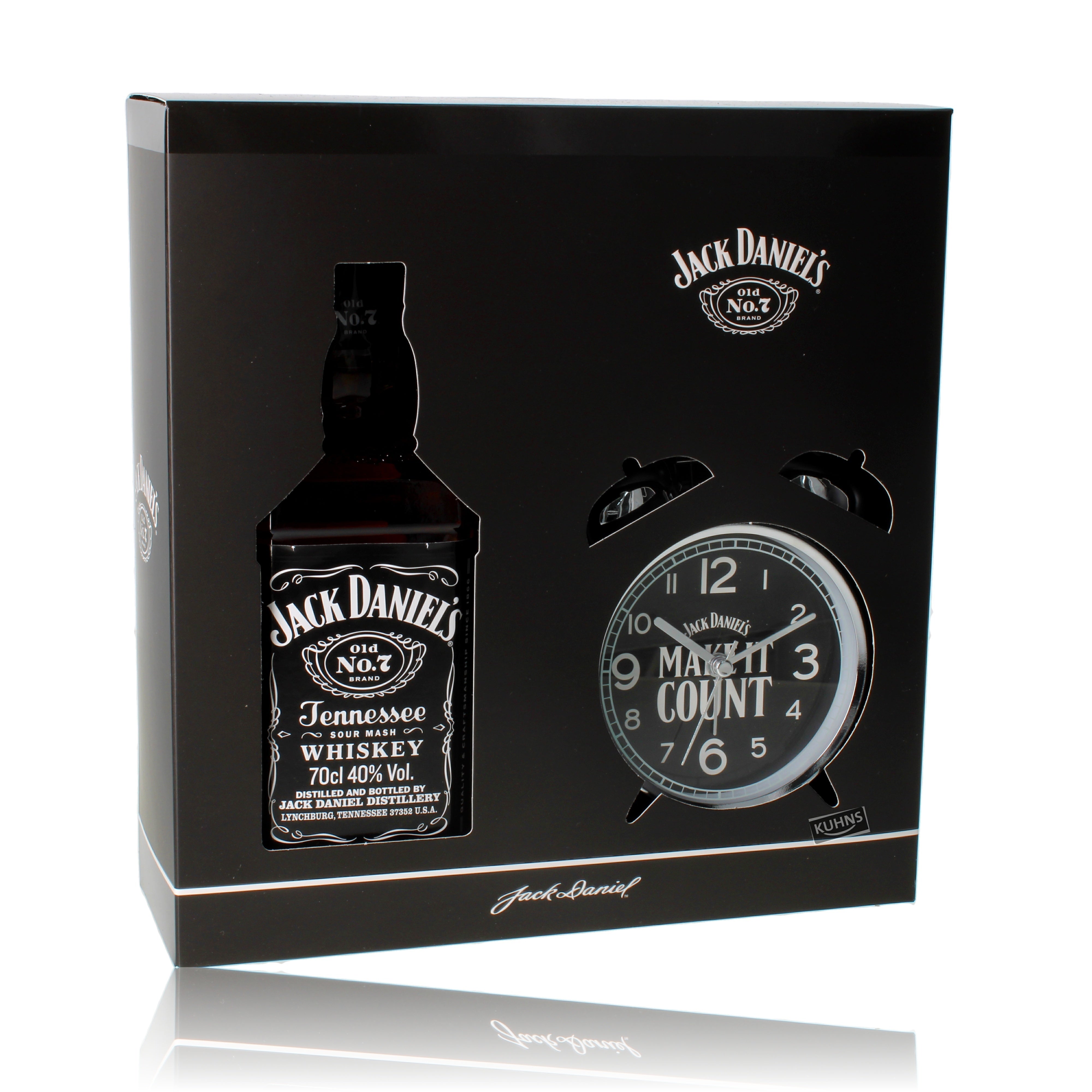 Jack Daniel´s Wecker Kello Geschenkset 0,7l alk. 40 tilavuus-%