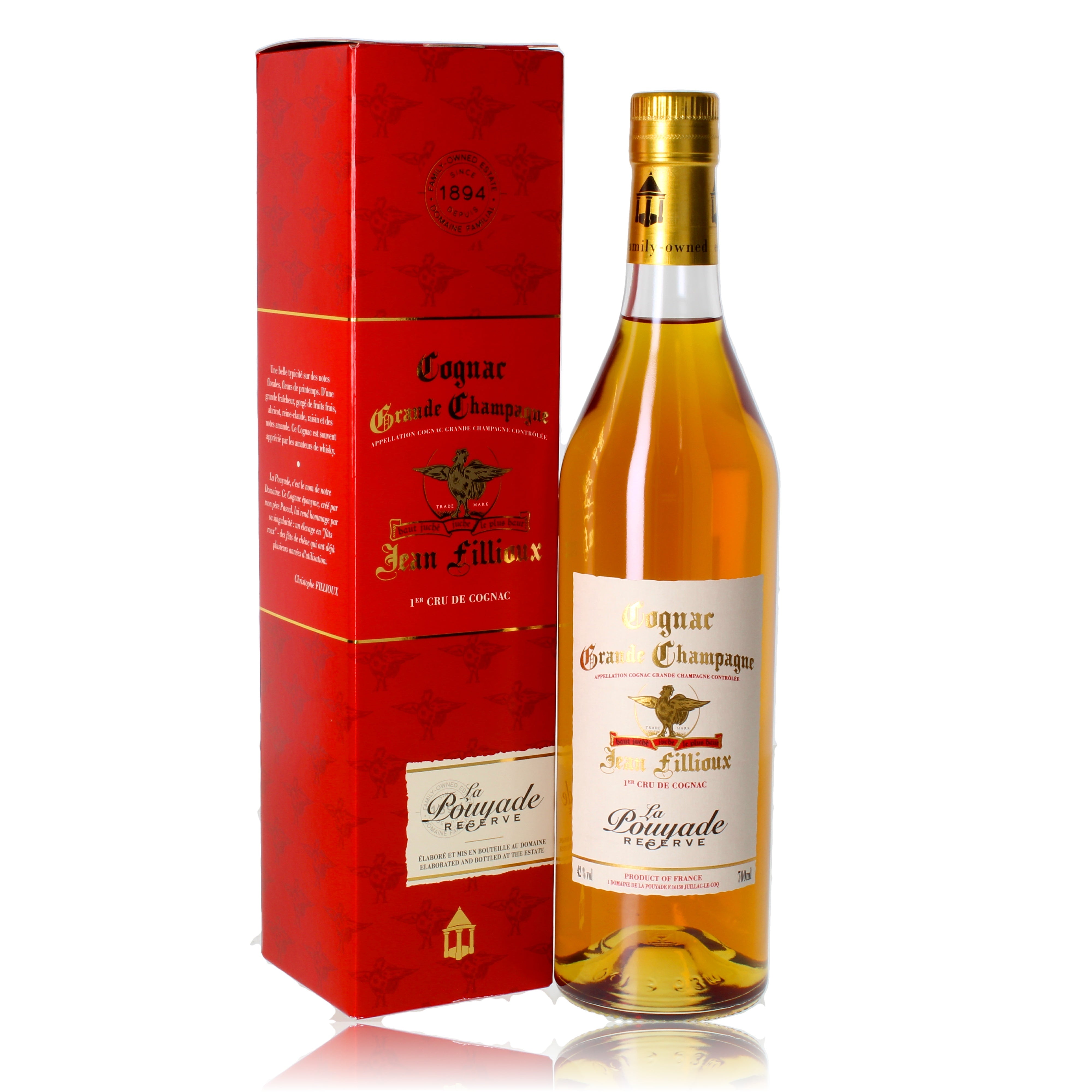 Jean Fillioux La Pouyade Cognac 0.7l, alc. 42% vol.