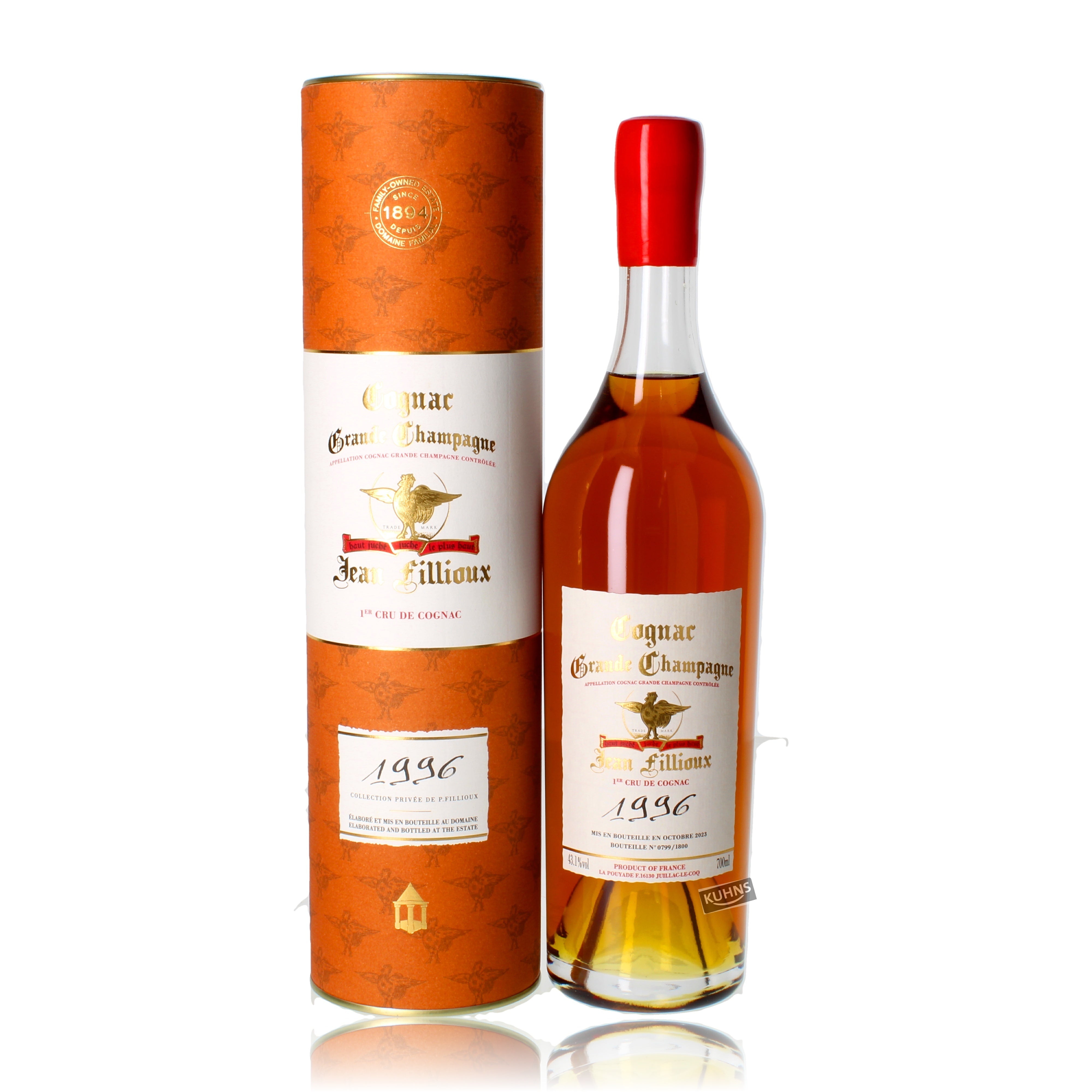Jean Fillioux 1996 Cognac 0.7l, alc. 43.1% vol.