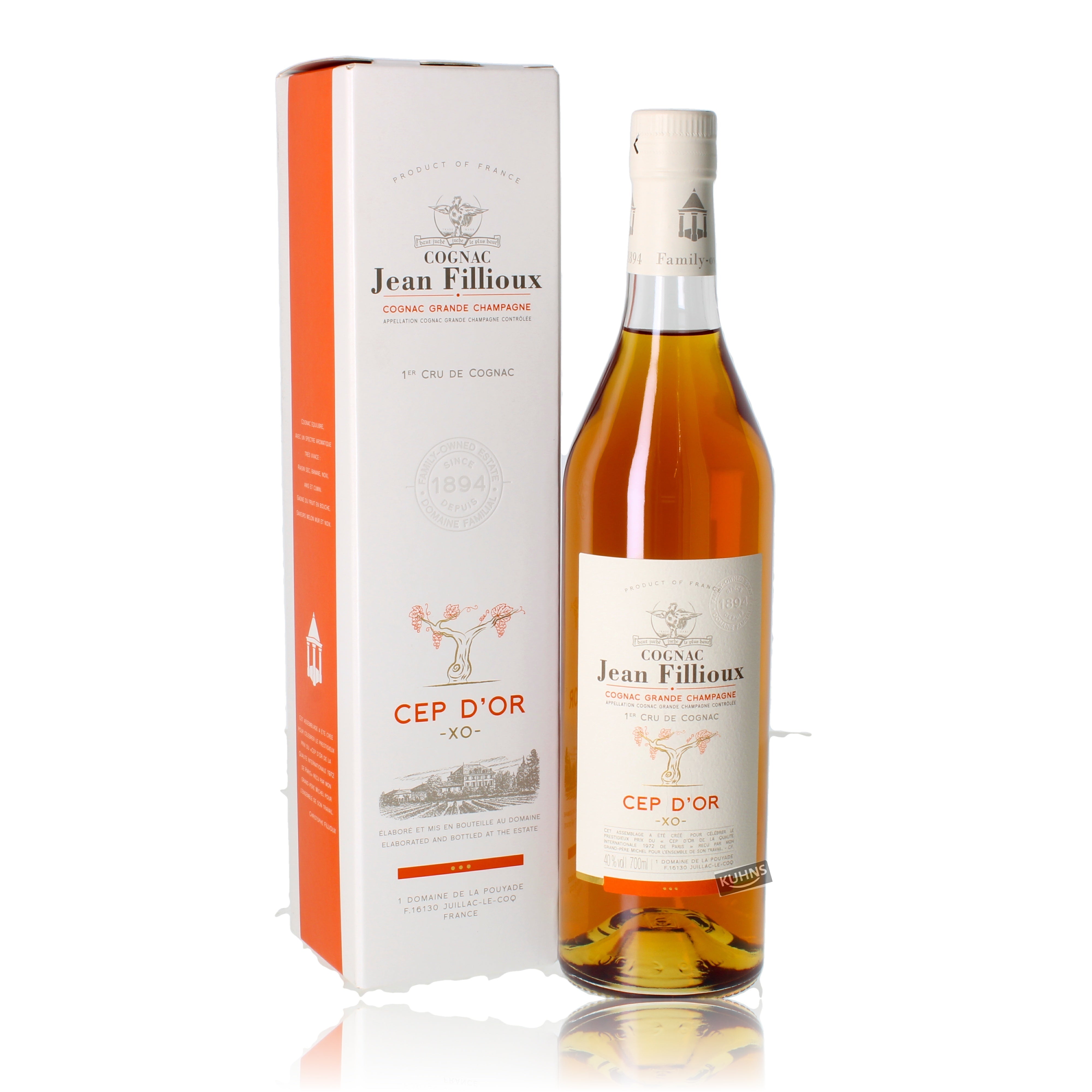 Jean Fillioux Cep D'or Cognac 0.7l, alc. 40% by volume