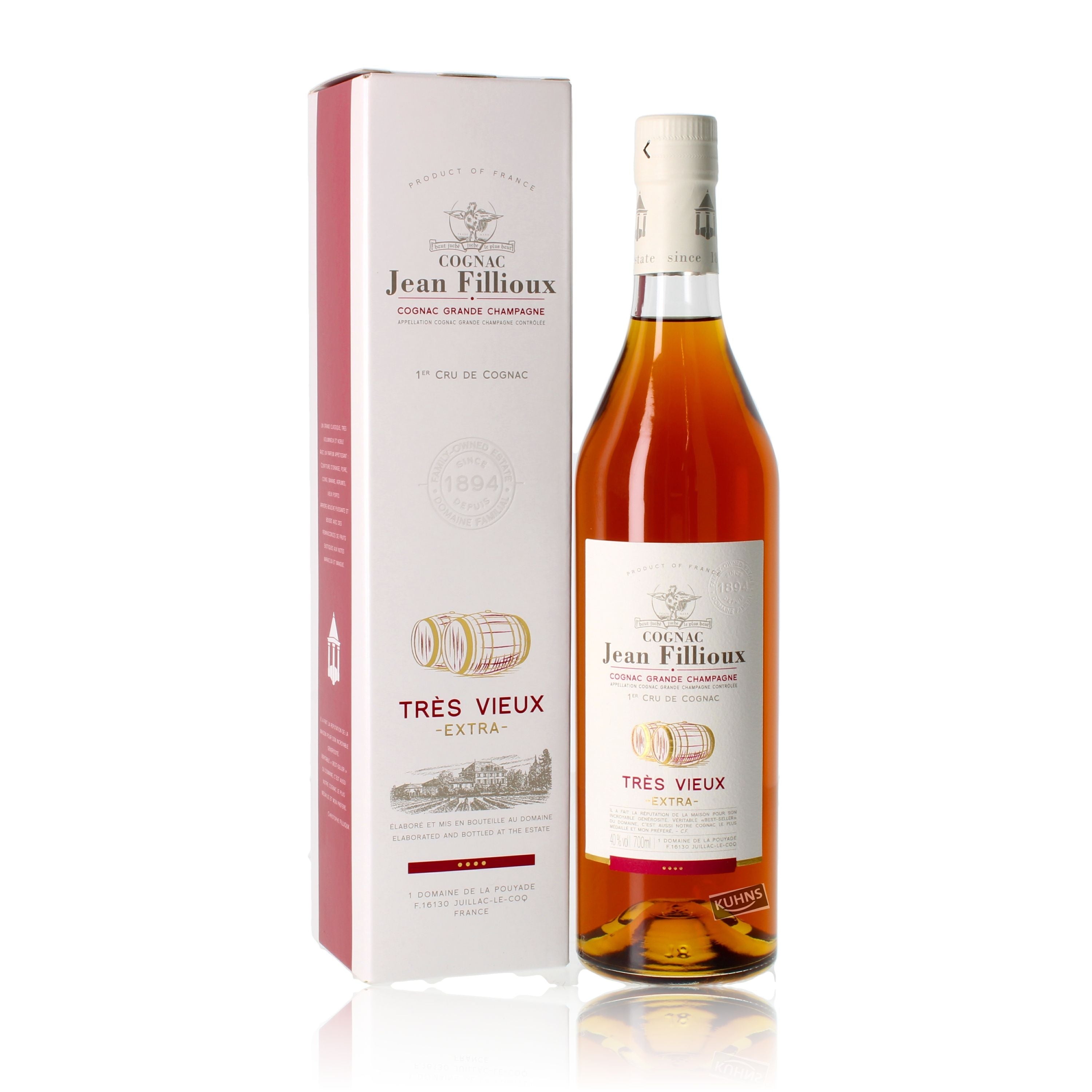 Jean Fillioux Trés Vieux Extra Cognac 0.7l, alc. 40% by volume