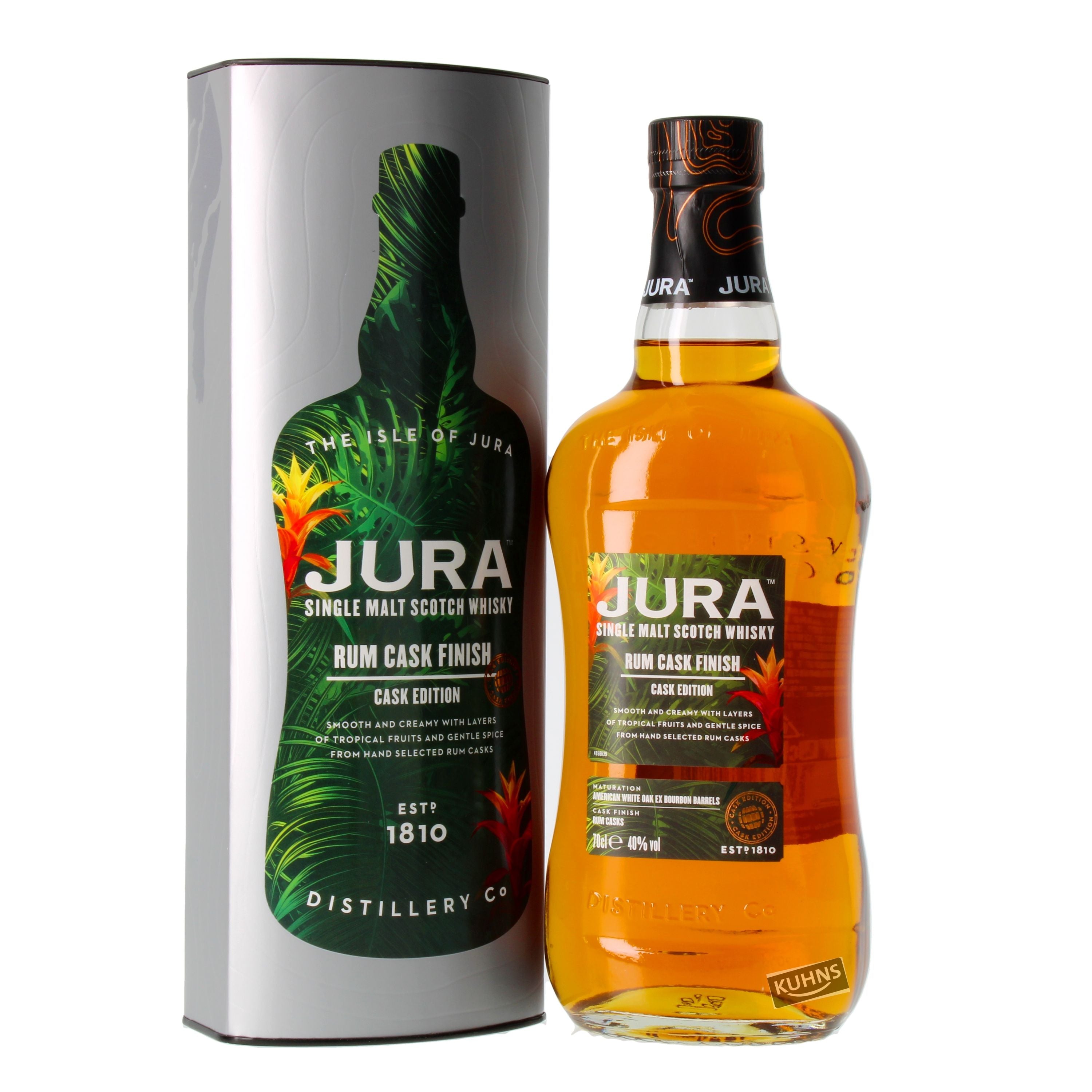 Jura Rum Cask Finish Single Malt Whiskey 0.7l, alc. 40% by volume