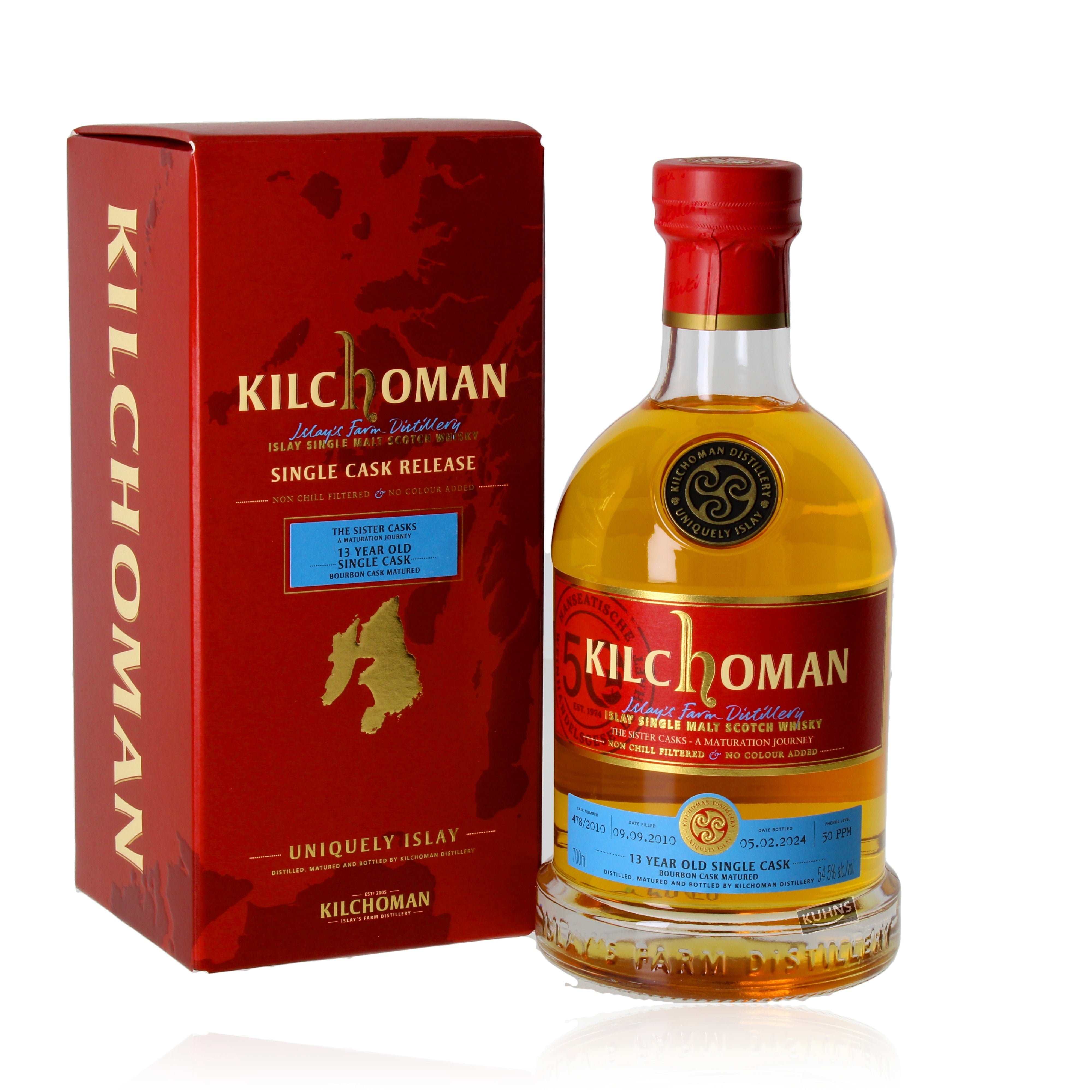 Kilchoman Sister Cask 2010/2024 Cask 478/2010 0.7l, alc. 54.5% vol.