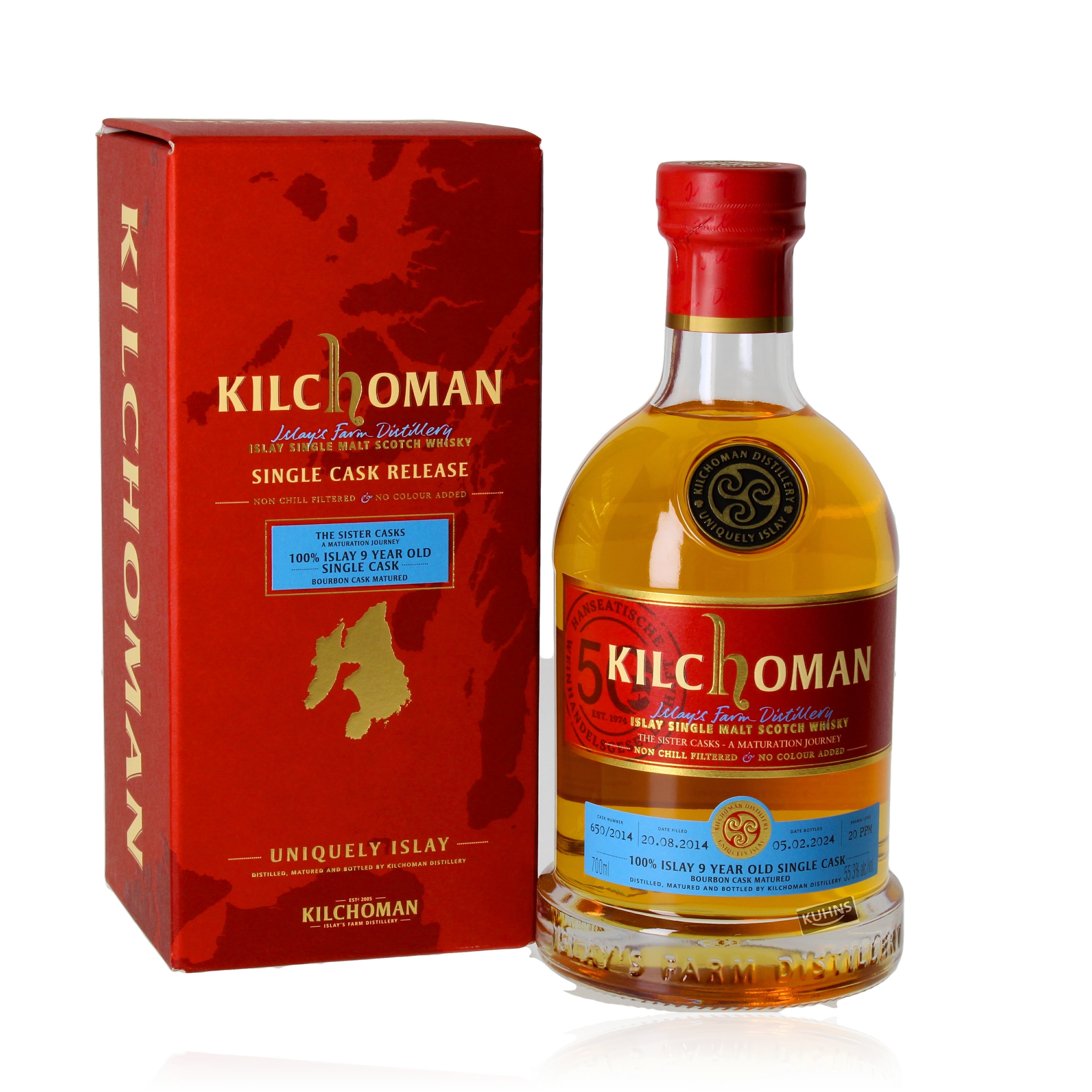 Kilchoman Sister Cask 2014/2024 Cask 650/2014 0.7l, alc. 55.3% vol.