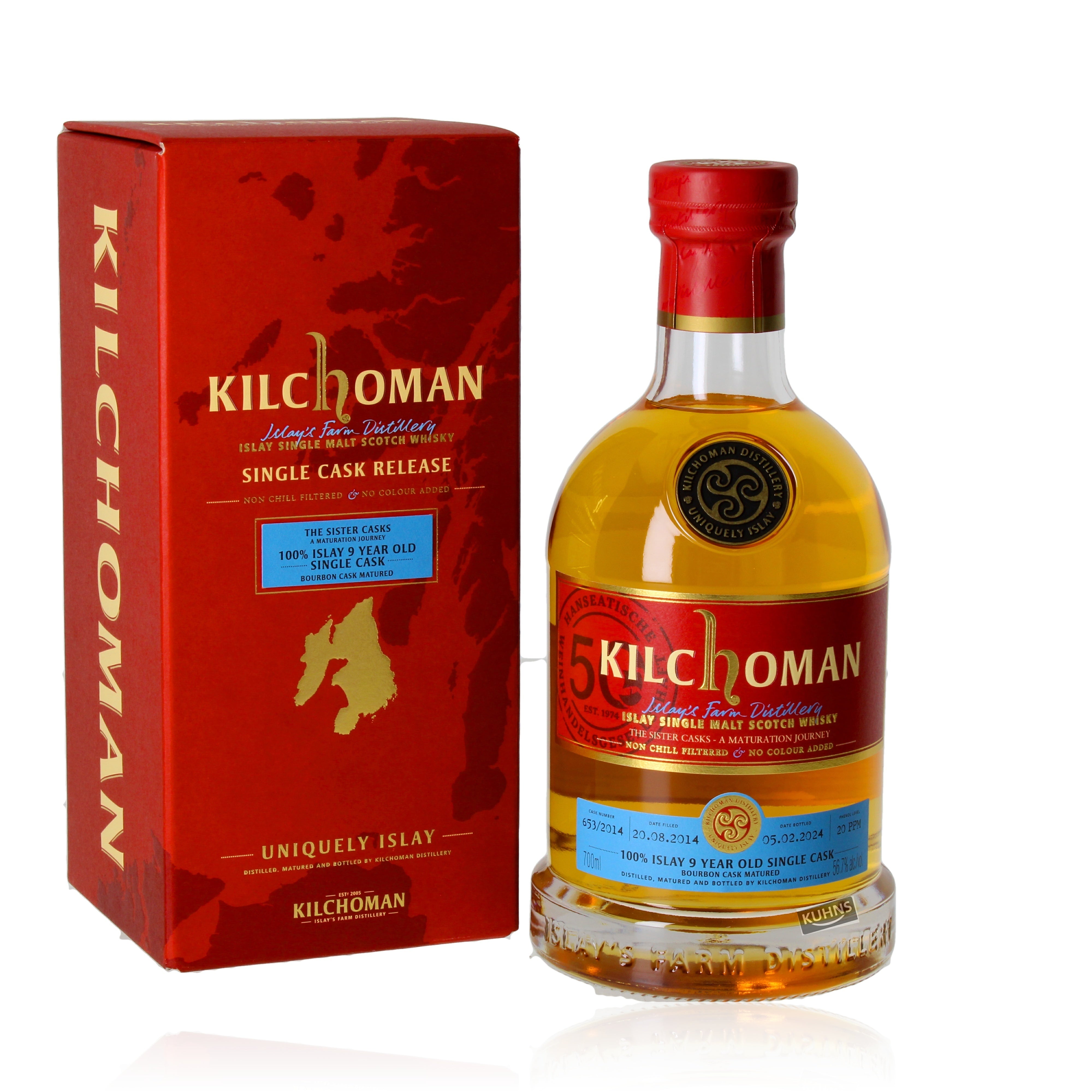 Kilchoman Sister Cask 2014/2024 Cask 653/2014 0.7l, alc. 56.7% vol.