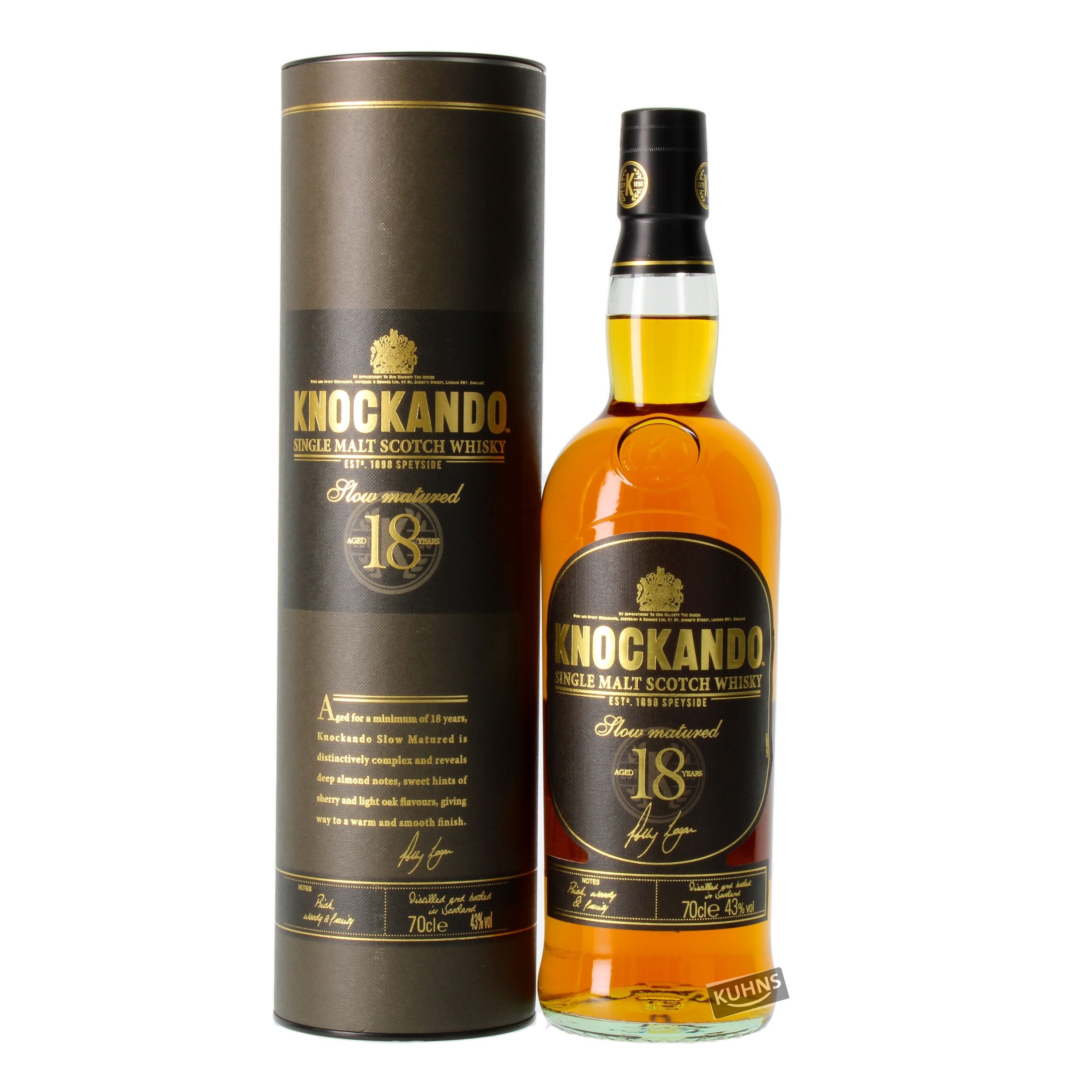 Knockando 18 Jahre 0,7l, alk. 43 tilavuus-%