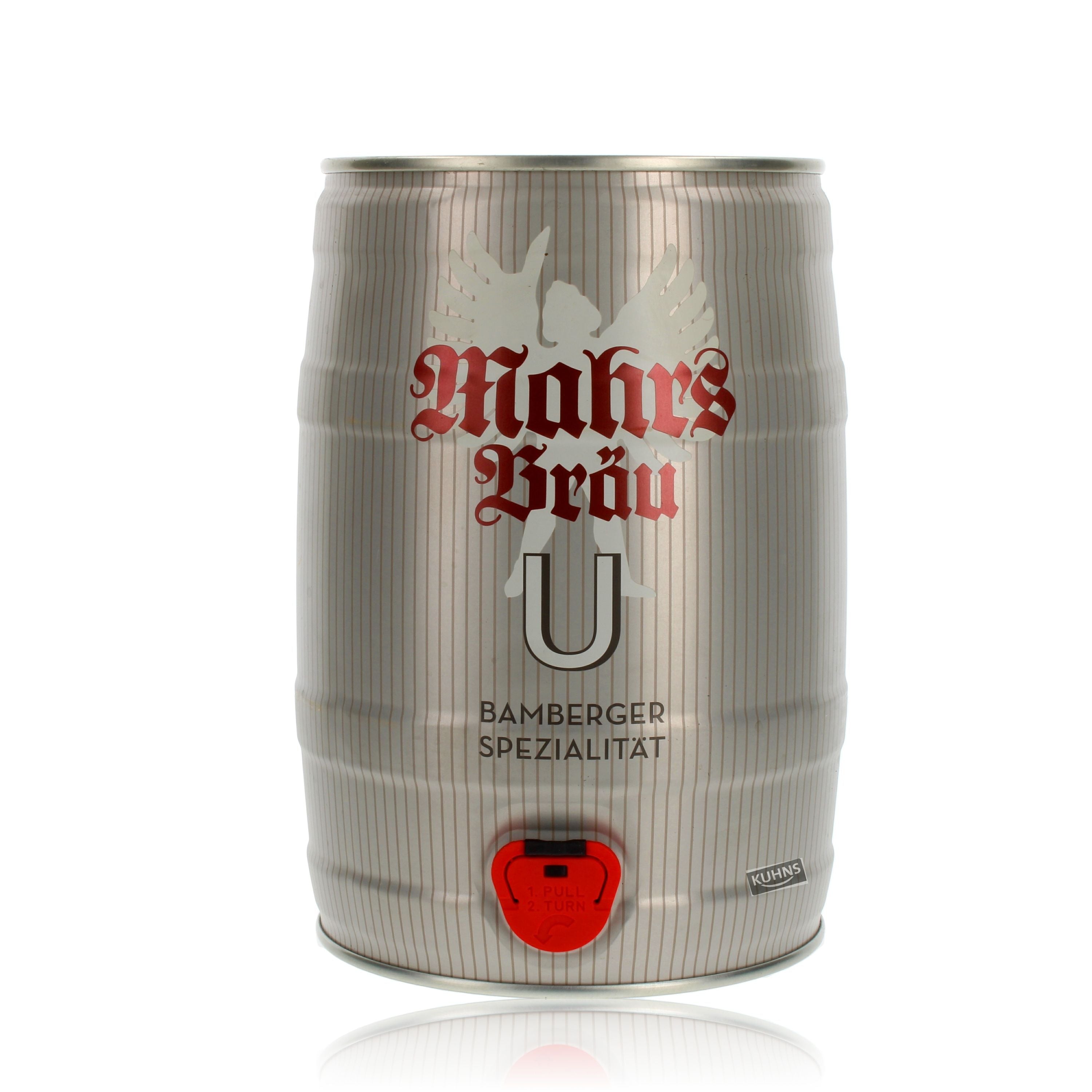 Mahrs Bräu Ungespundetes Kellerbier Partyfass 5,0l, alk.5,2 til.-%