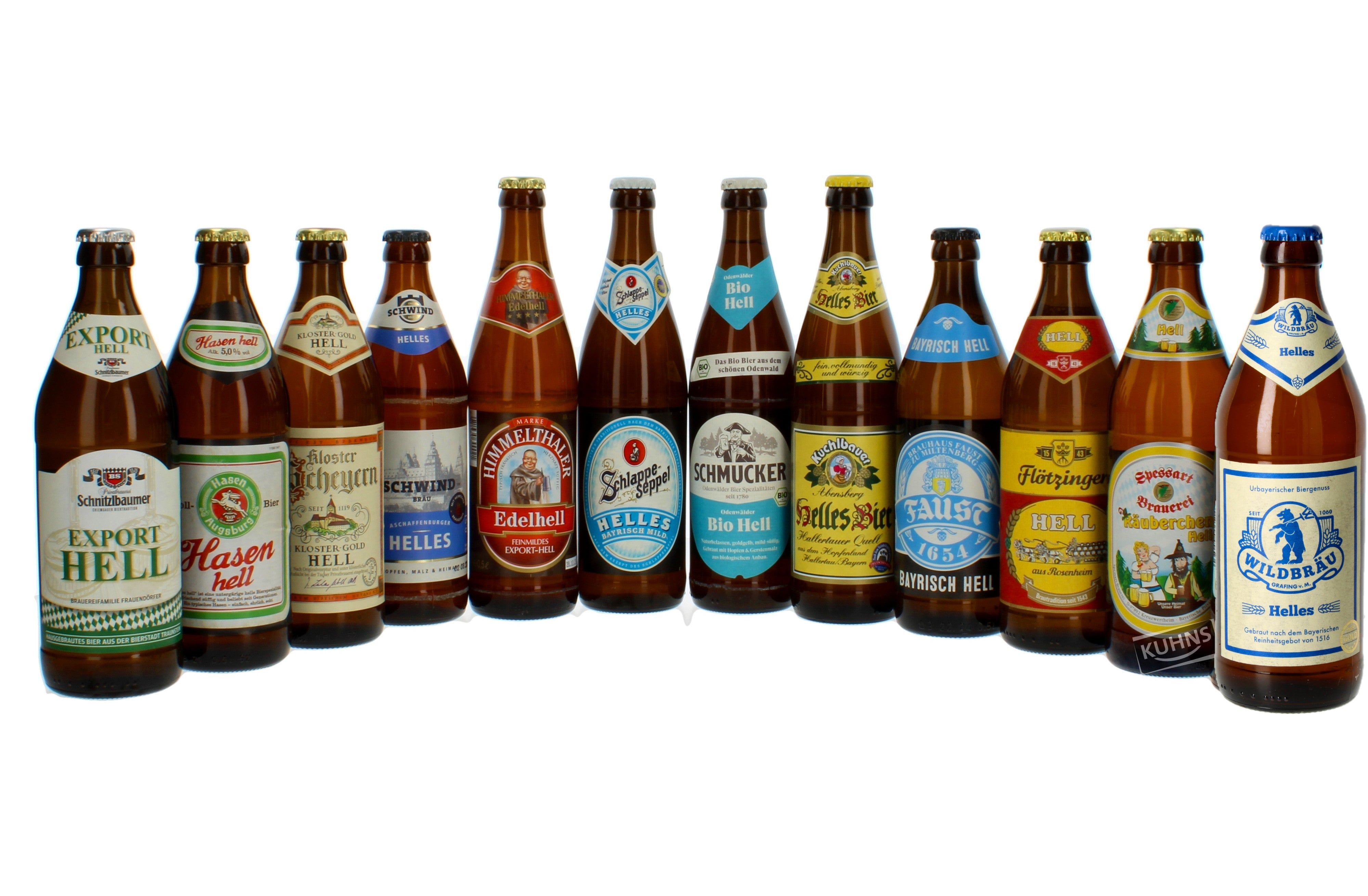 Genießer-Paket Bier Helles Bier, 12x0,5l, alc. 4,7-5,4 Vol.-%