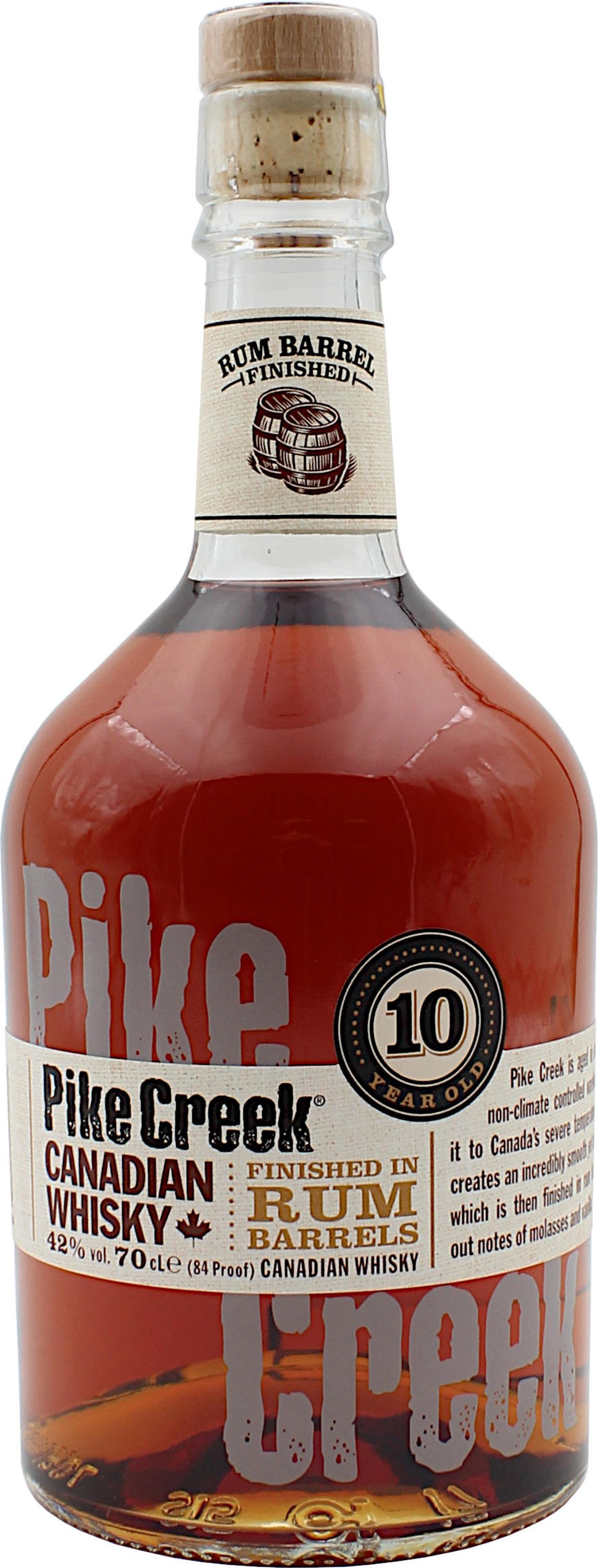 Pike Creek 10 Jahre Rum Finish 0,7l, alk. 42 tilavuus-%