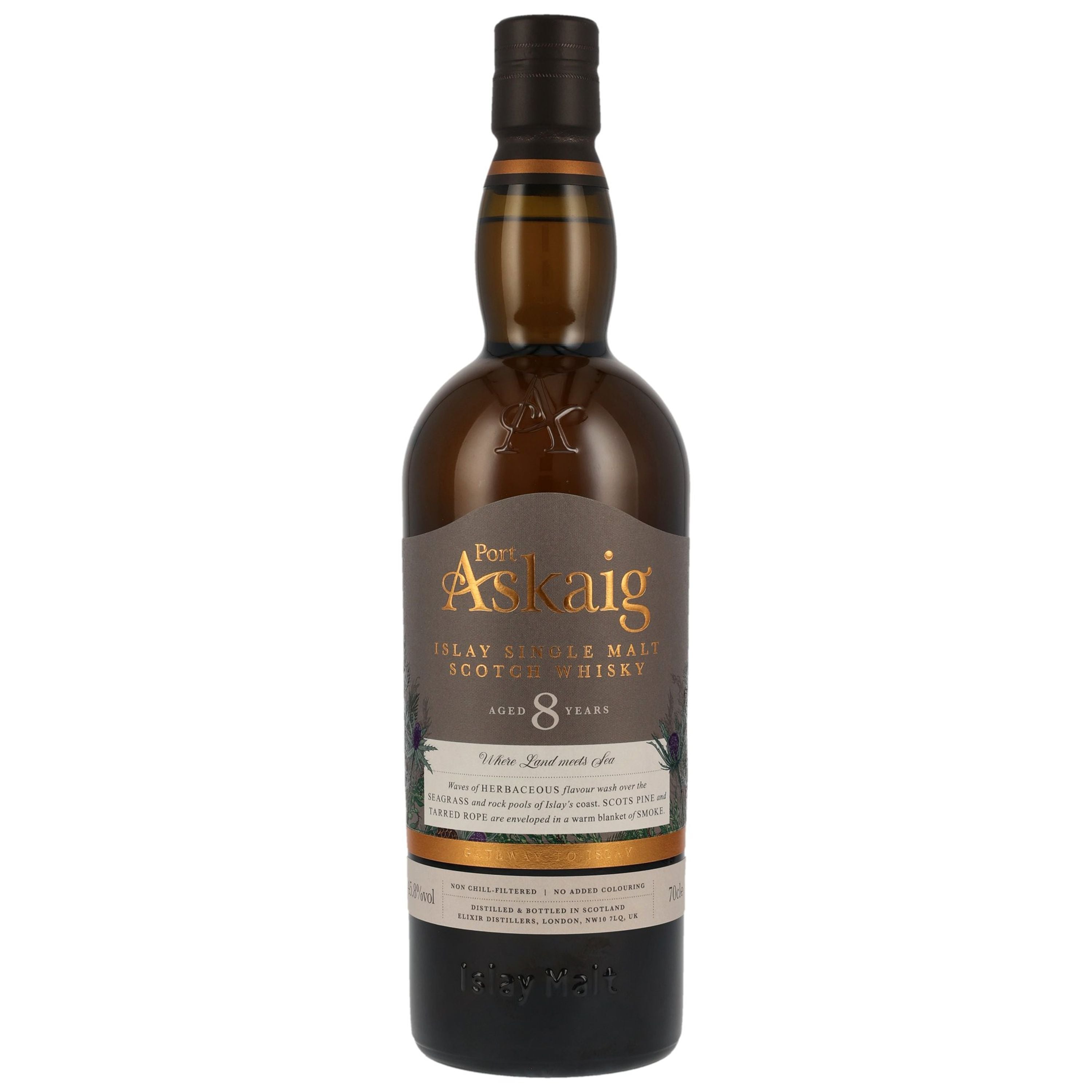 Port Askaig 8 Jahre 0,7l, alk. 45,8 tilavuus-%