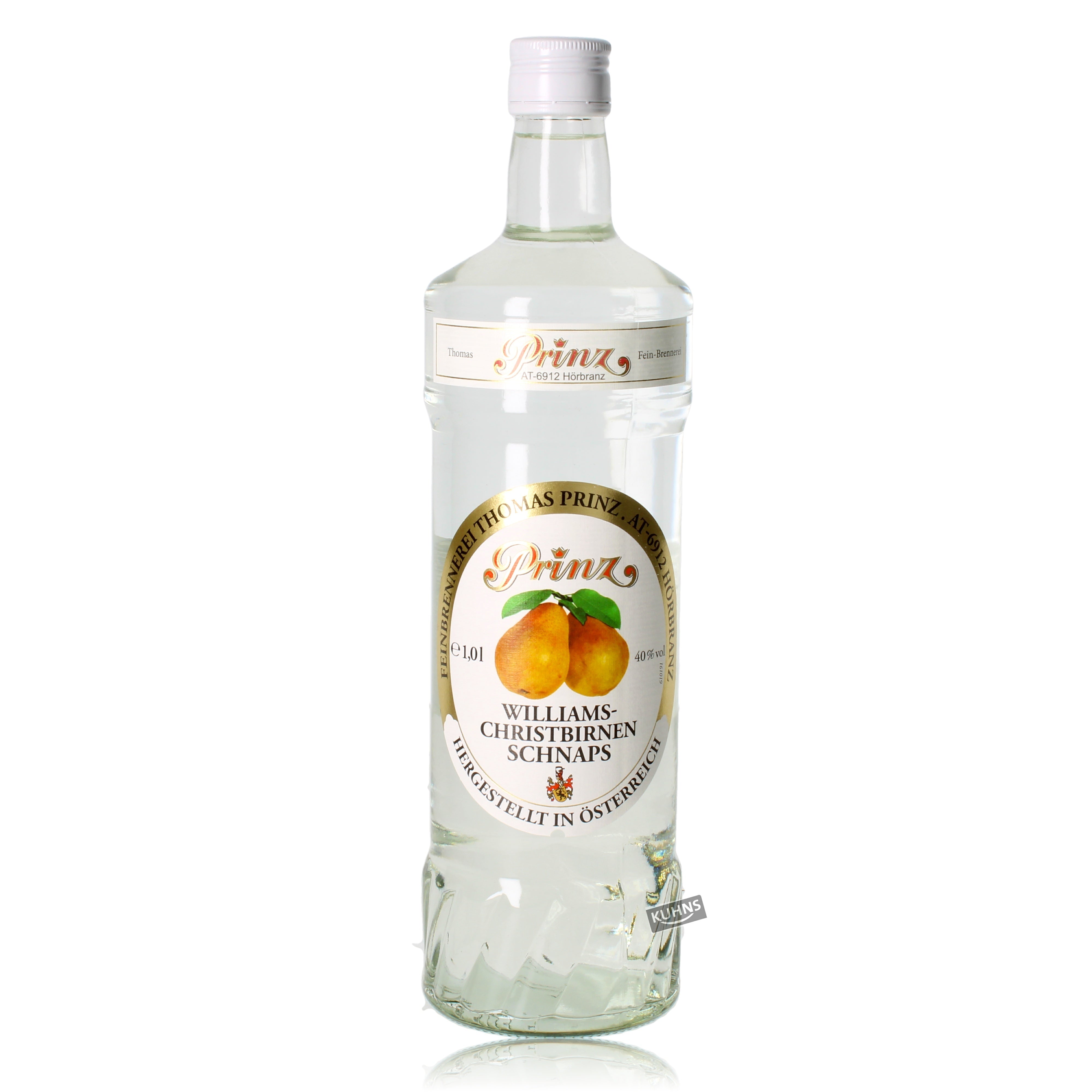 Prinz Williams Birnen Schnaps 1,0l, alk. 40 tilavuus-%