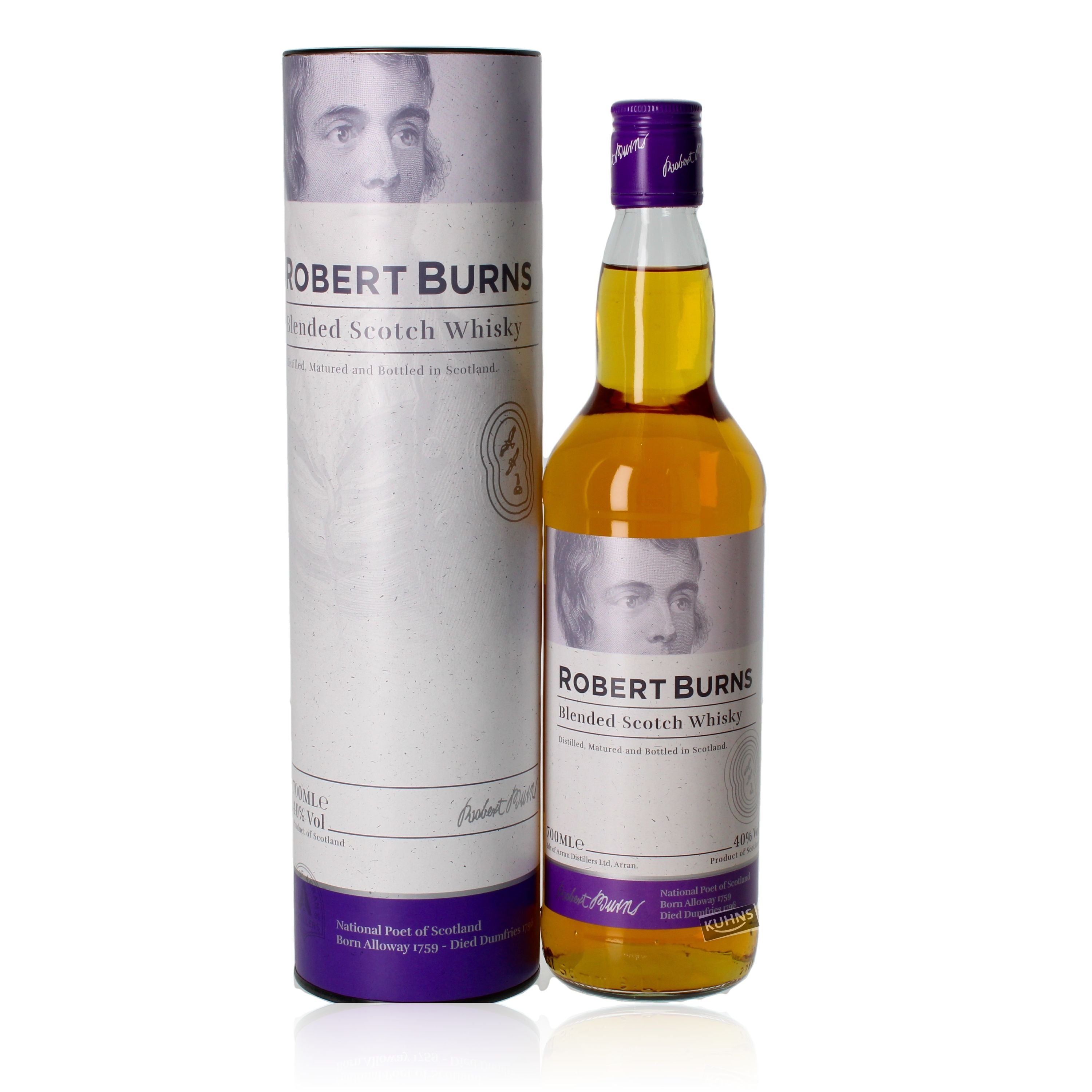 Robert Burns Blended Scotch Whisky 0,7l, alk. 40 tilavuus-%